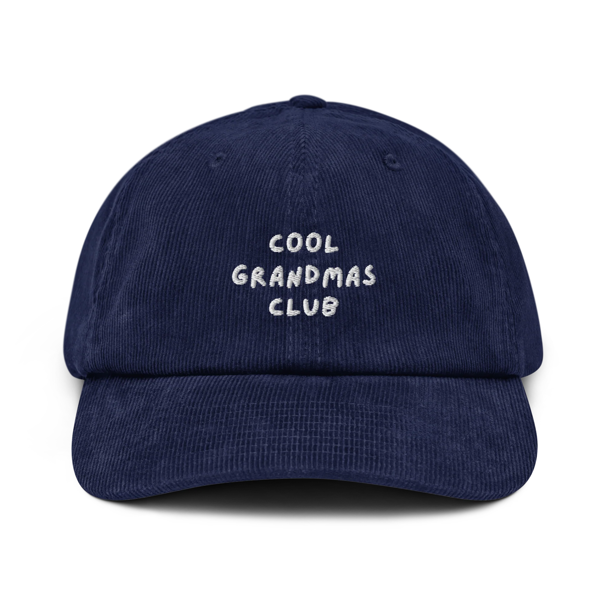 Cool Grandmas Club Embroidered Corduroy Hat - Image 7