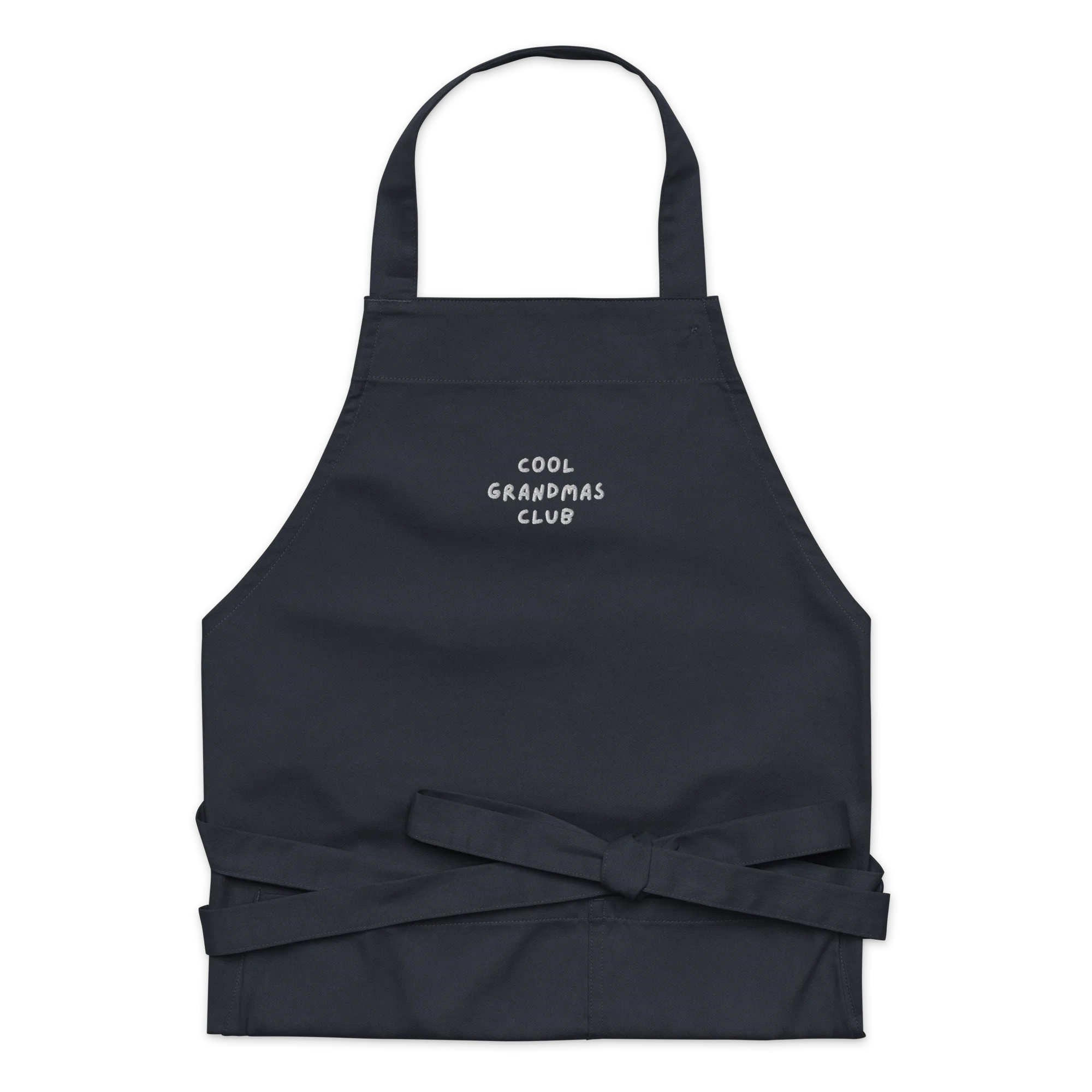 Cool Grandmas Club Embroidered Organic Cotton Apron - Image 4