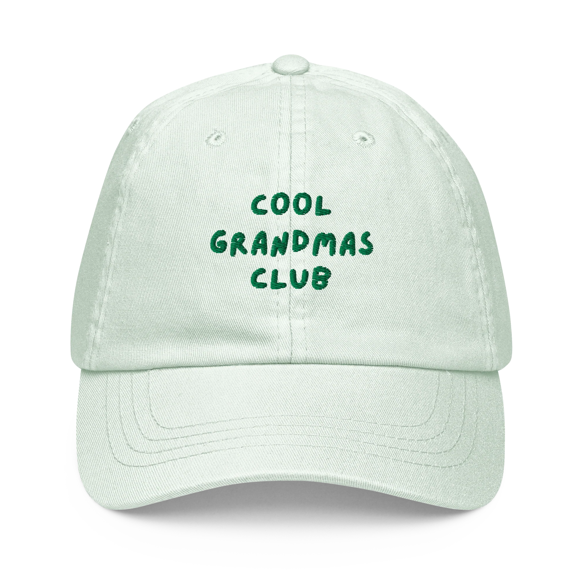 Cool Grandmas Club Embroidered Pastel Baseball Cap