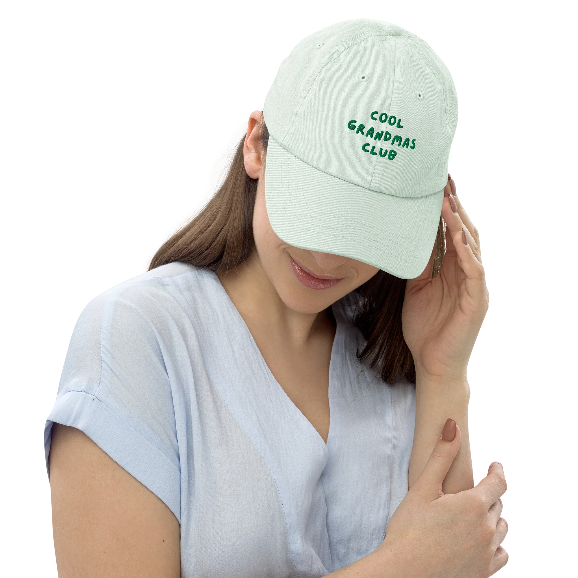 Cool Grandmas Club Embroidered Pastel Baseball Cap - Image 2