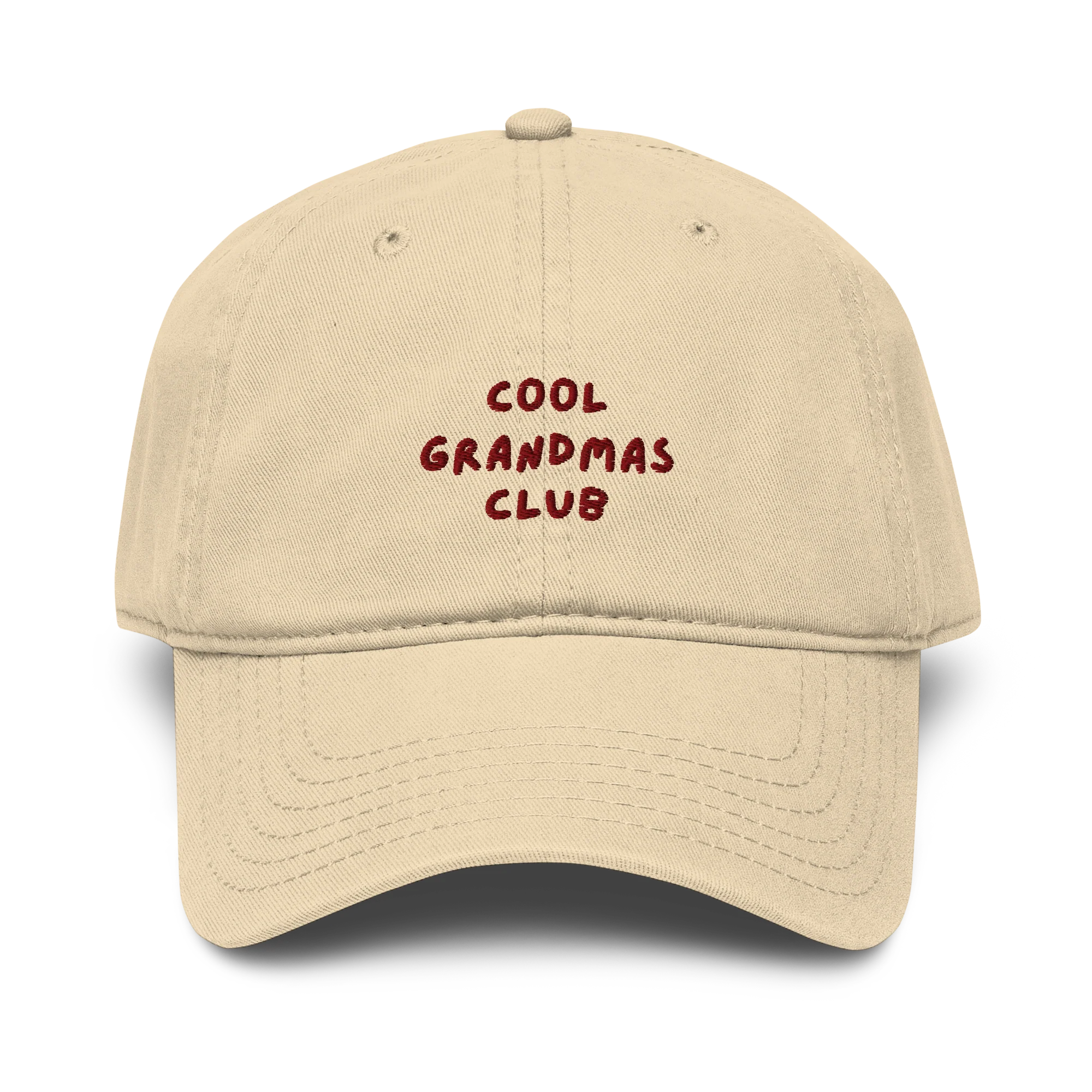 Cool Grandmas Club Embroidered Vintage Wash Baseball Cap