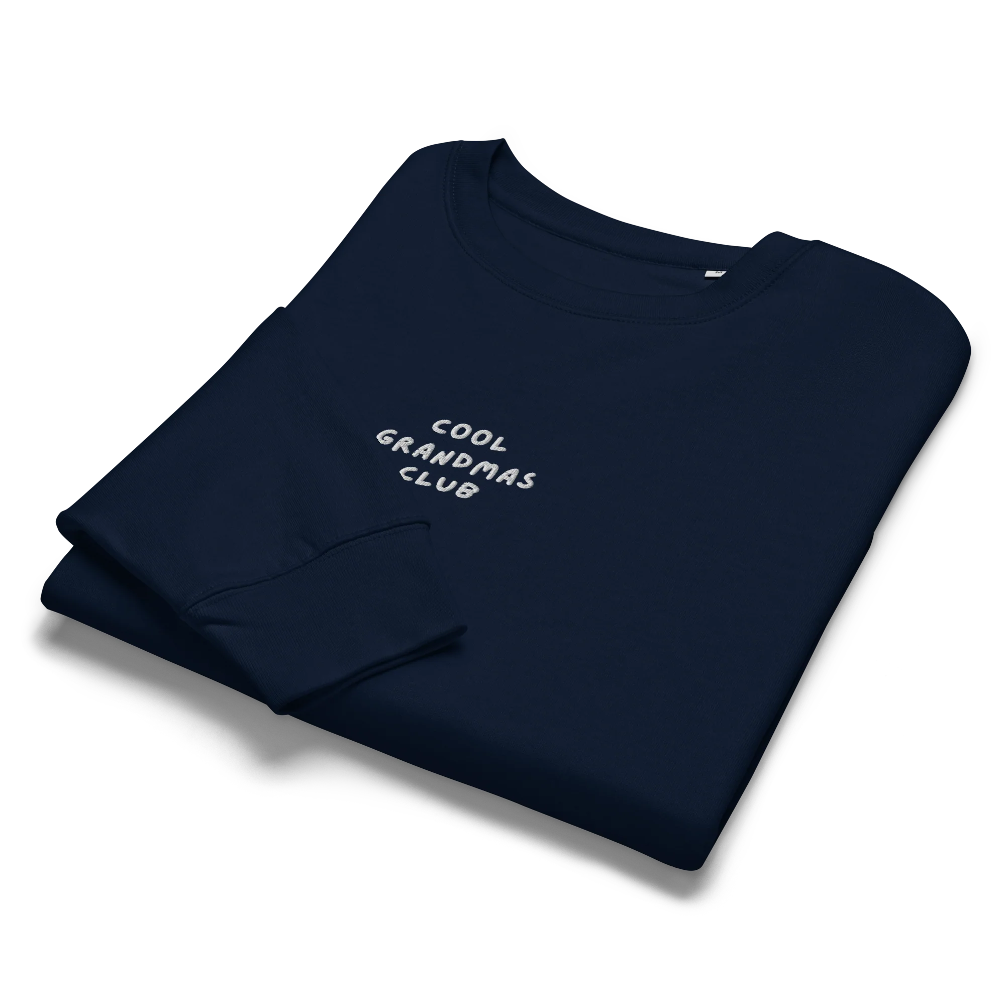 Cool Grandmas Club Embroidered Women’s Organic Sweatshirt - Image 3