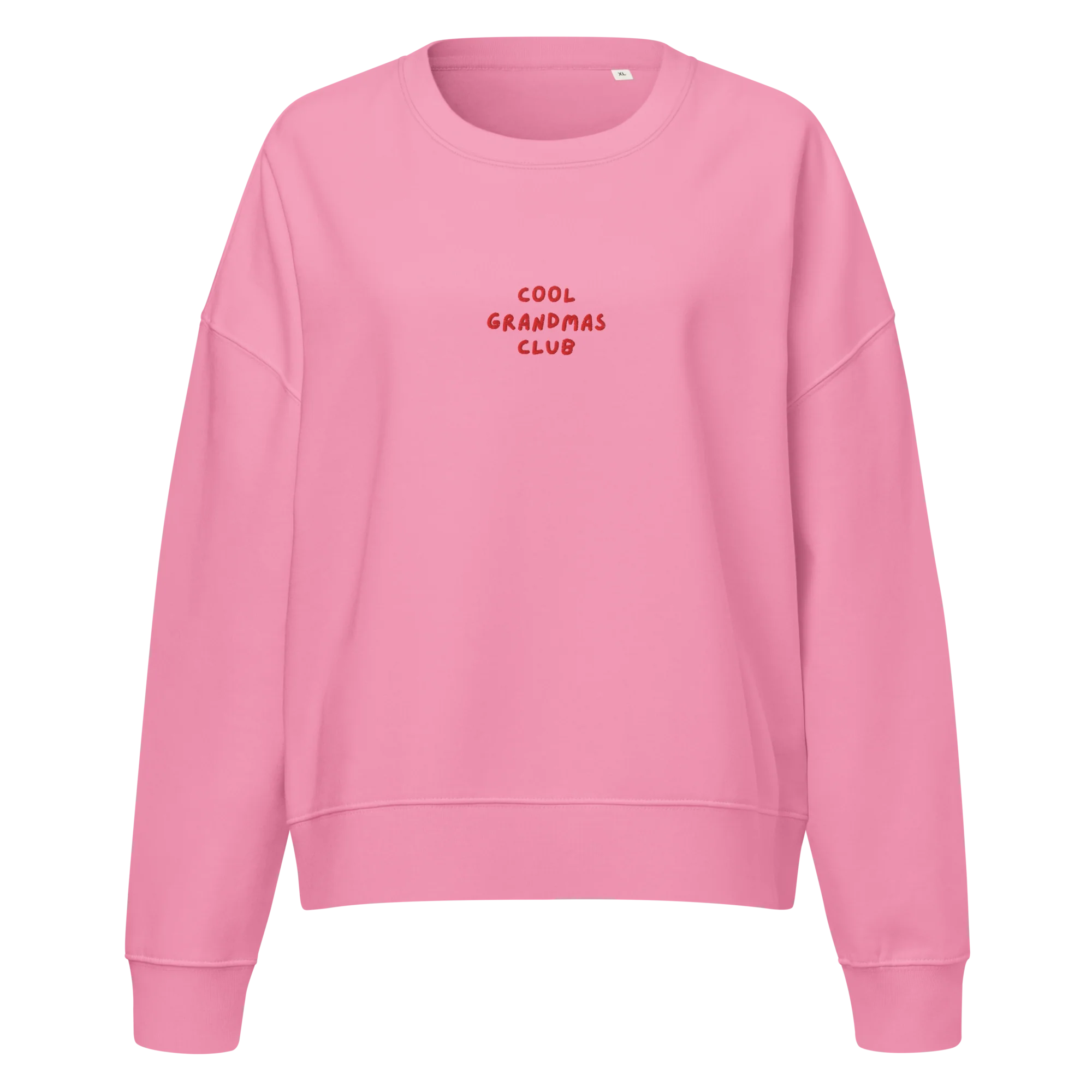 Cool Grandmas Club Embroidered Women’s Organic Sweatshirt - Image 4