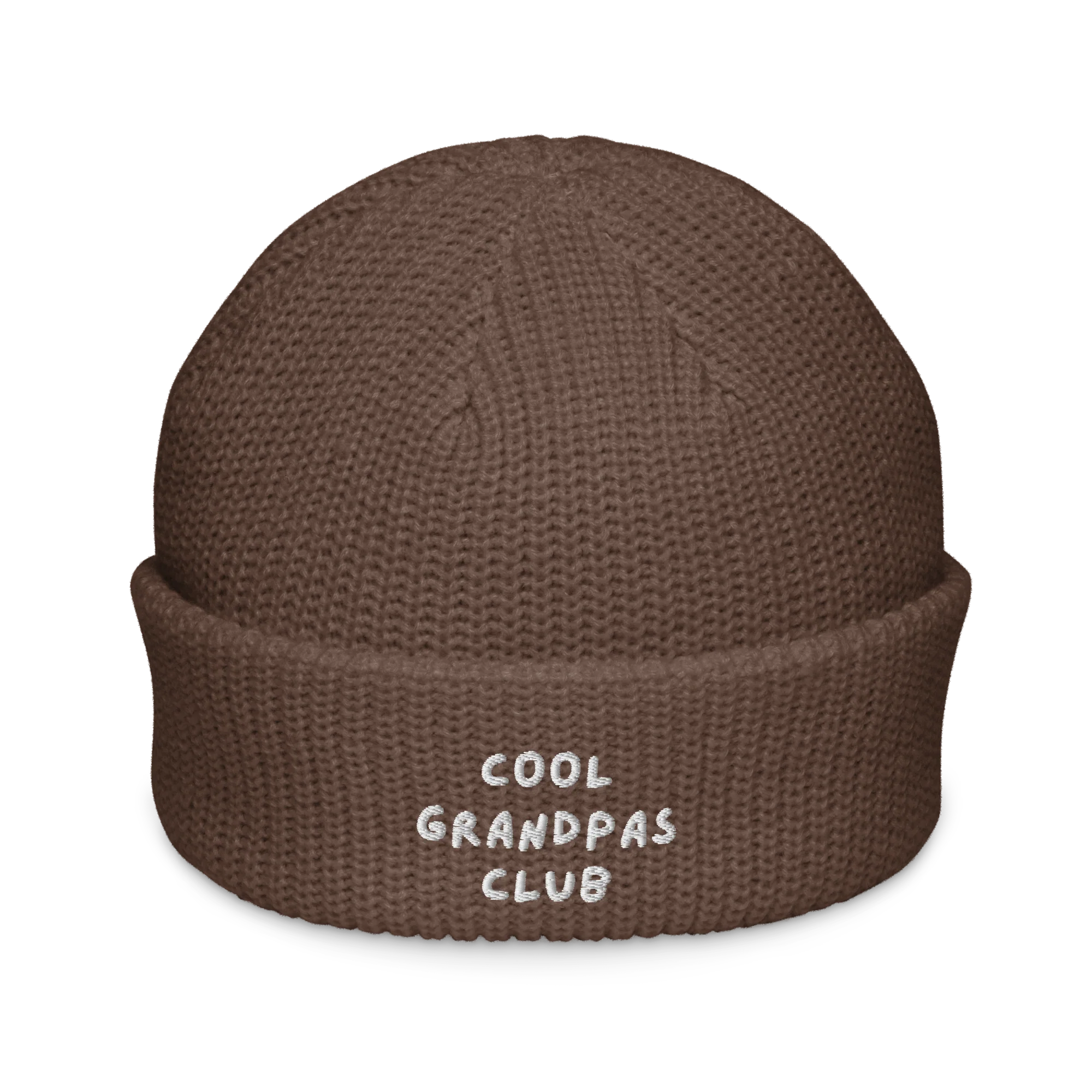 Cool Grandpas Club Embroidered Cable Beanie - Image 3