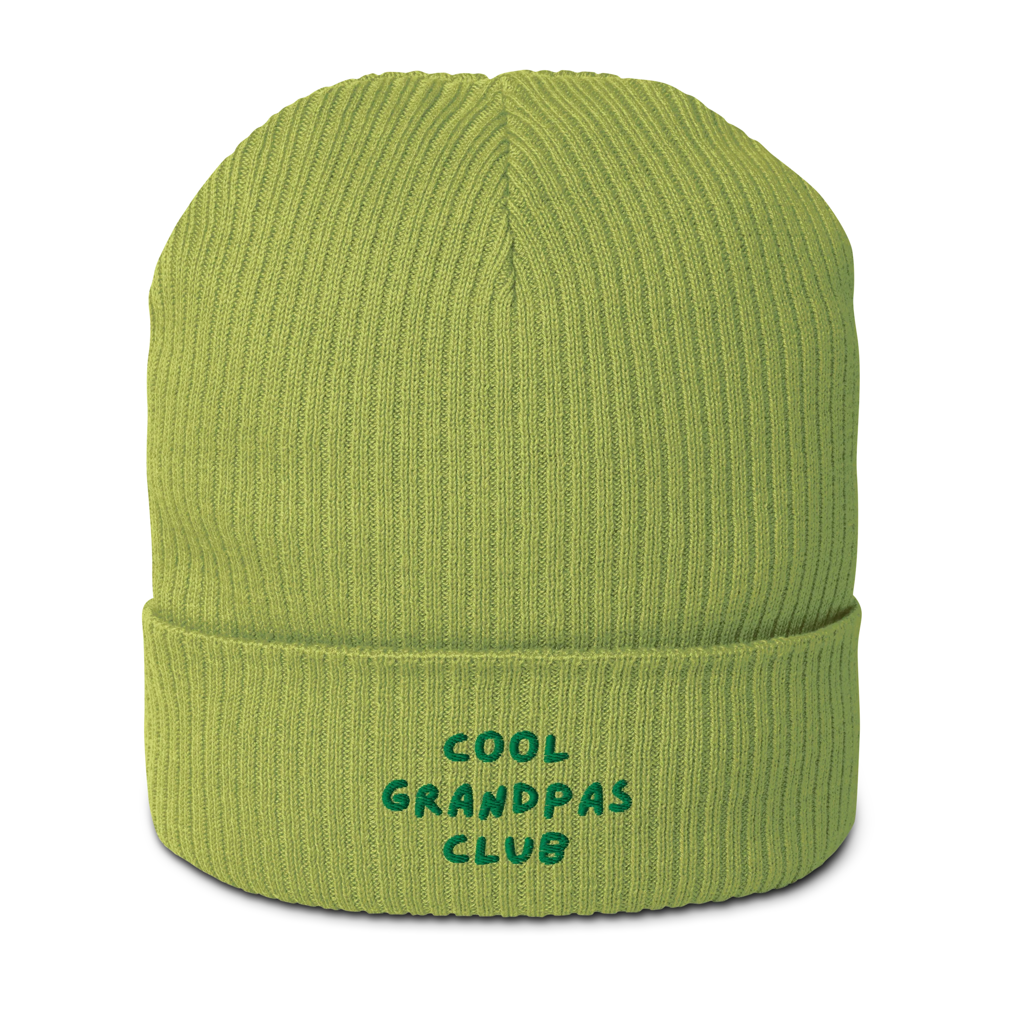 Cool Grandpas Club Embroidered Organic Ribbed Beanie - Image 10