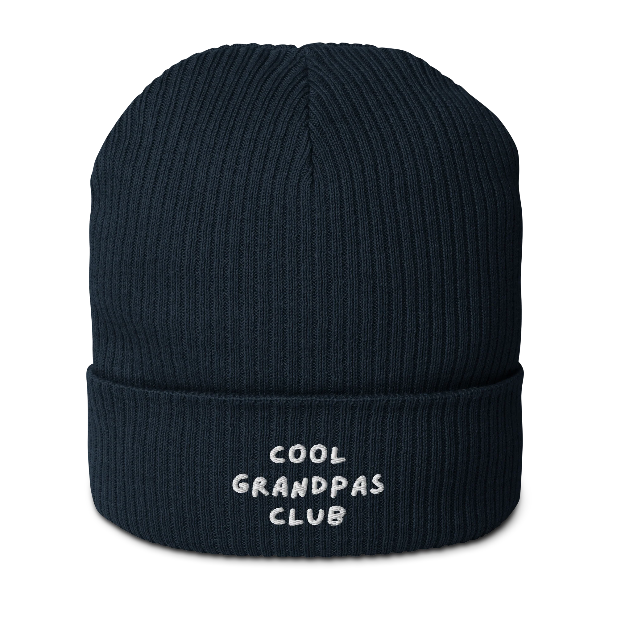 Cool Grandpas Club Embroidered Organic Ribbed Beanie - Image 4