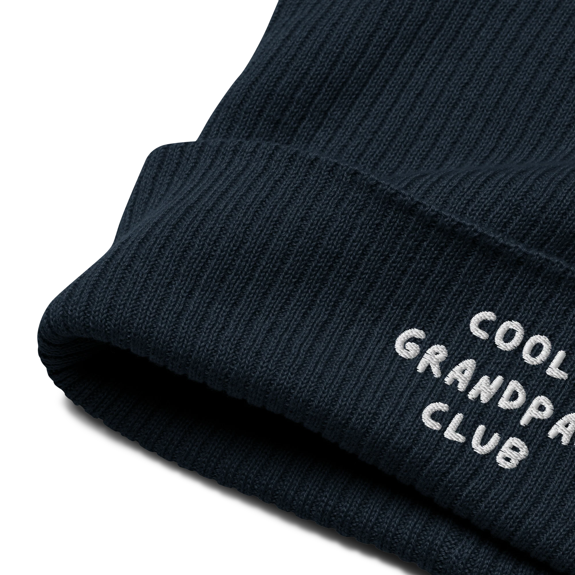 Cool Grandpas Club Embroidered Organic Ribbed Beanie - Image 5