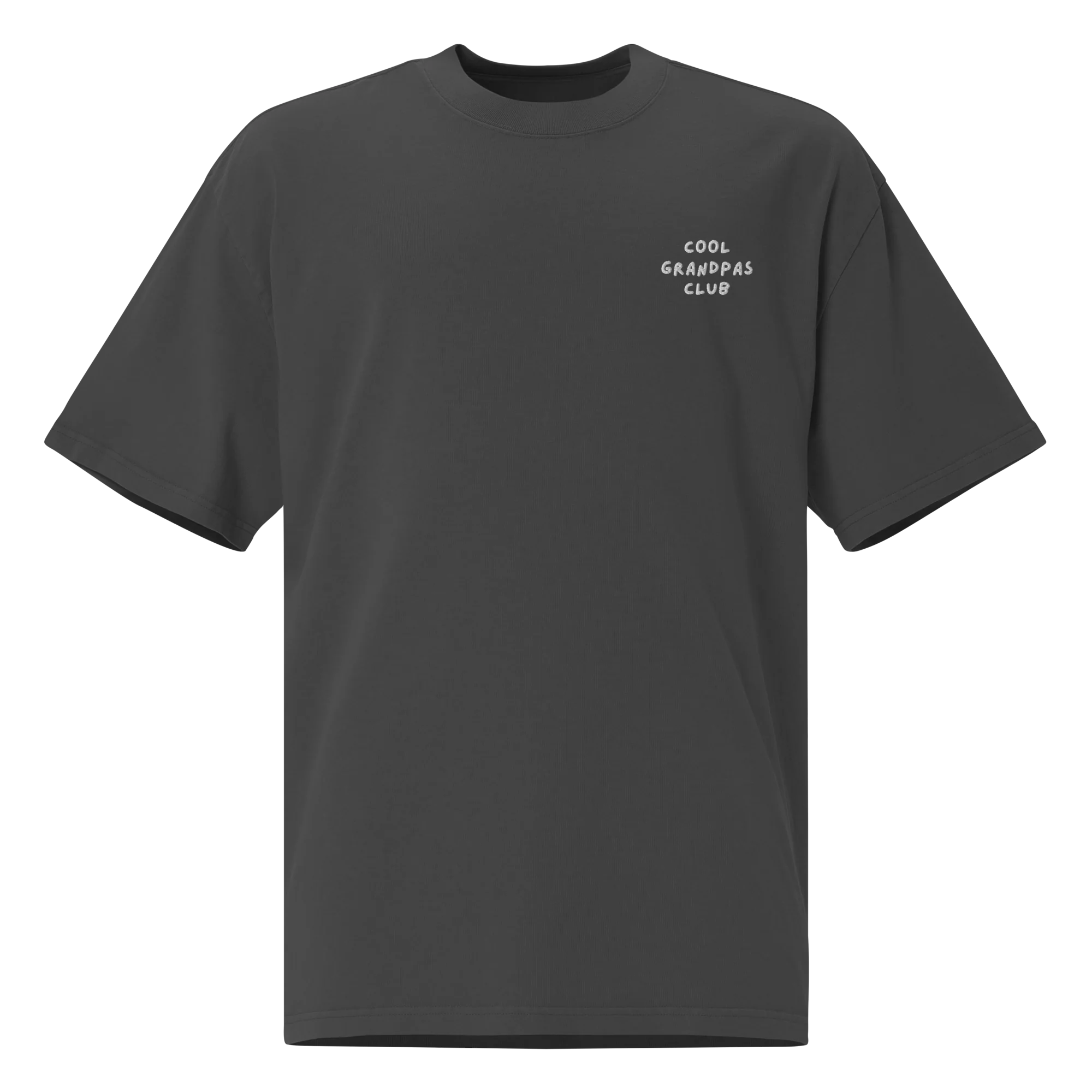 Cool Grandpas Club Embroidered Oversized Faded T-Shirt - Image 4