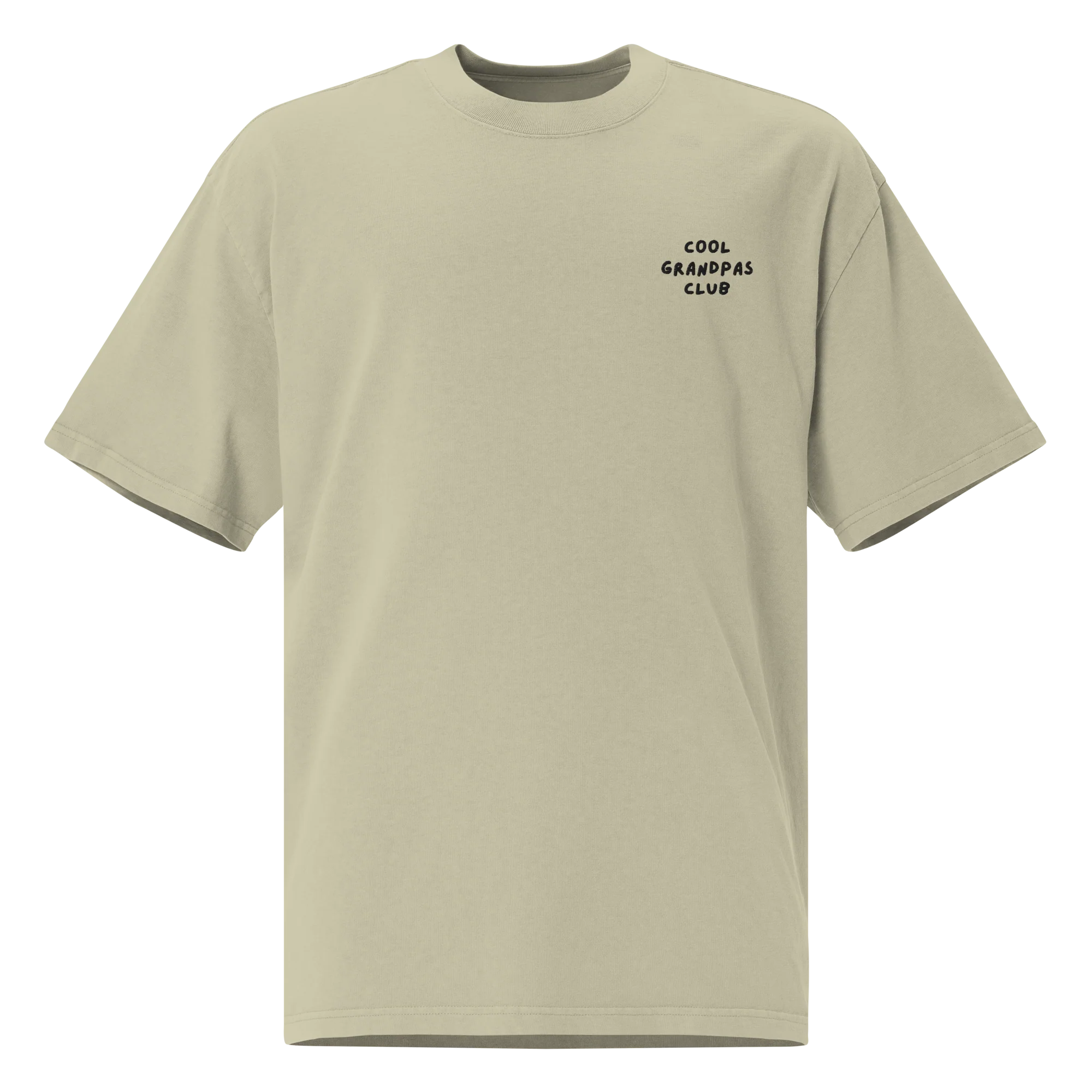 Cool Grandpas Club Embroidered Oversized Faded T-Shirt - Image 5
