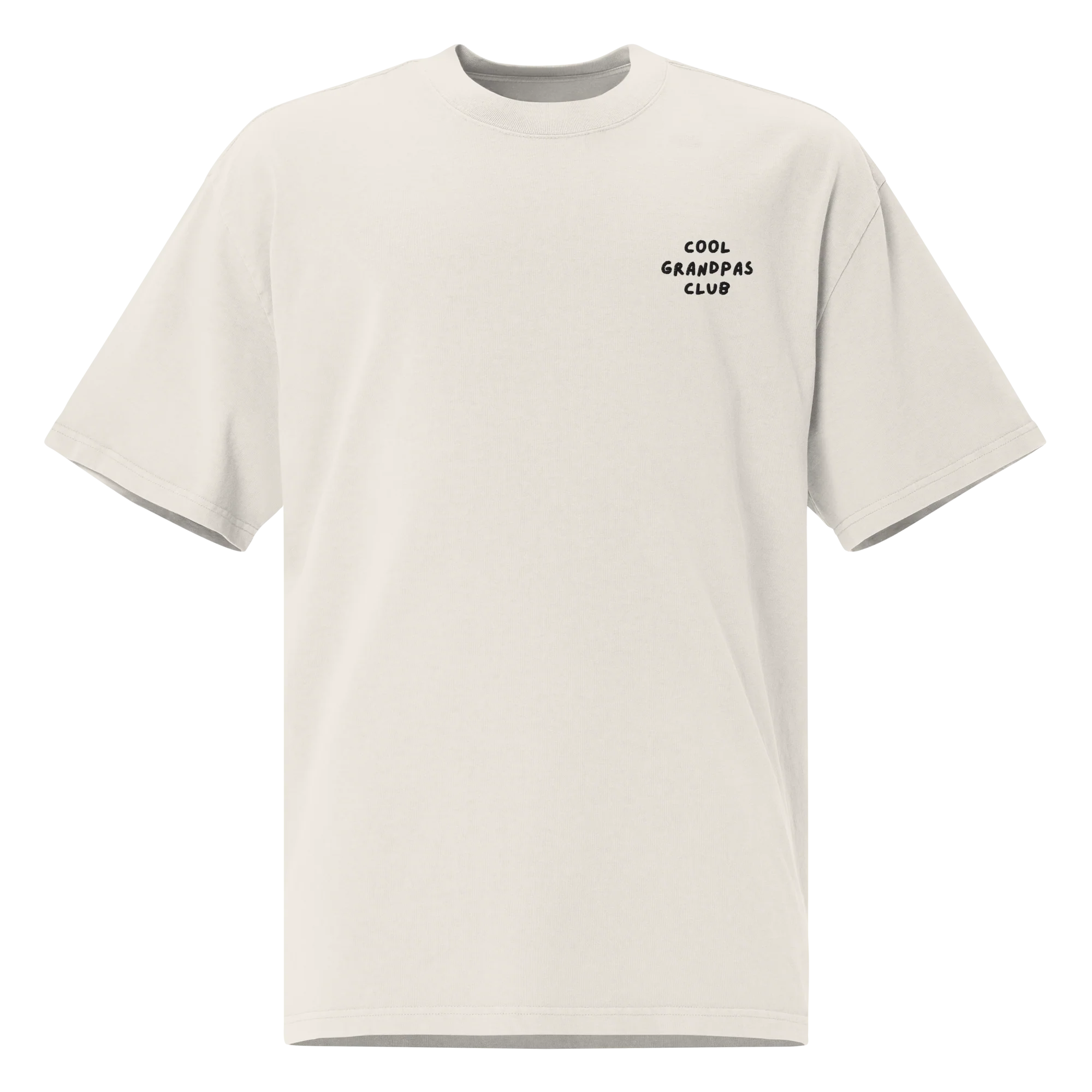 Cool Grandpas Club Embroidered Oversized Faded T-Shirt - Image 6