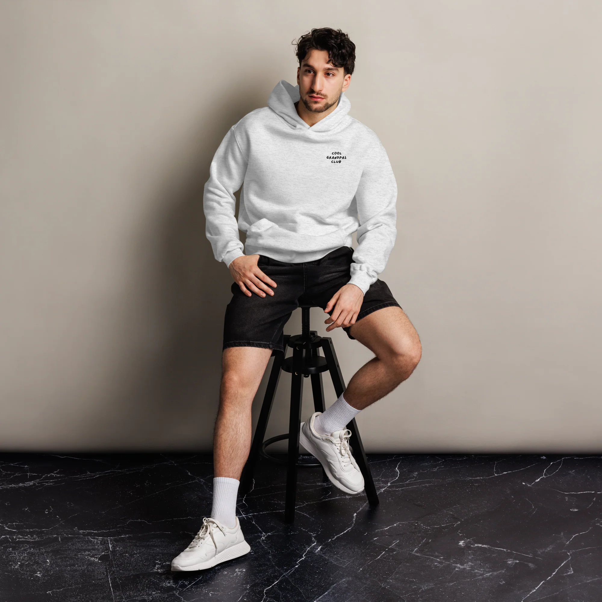 Cool Grandpas Club Embroidered Premium Oversized Hoodie - Image 6
