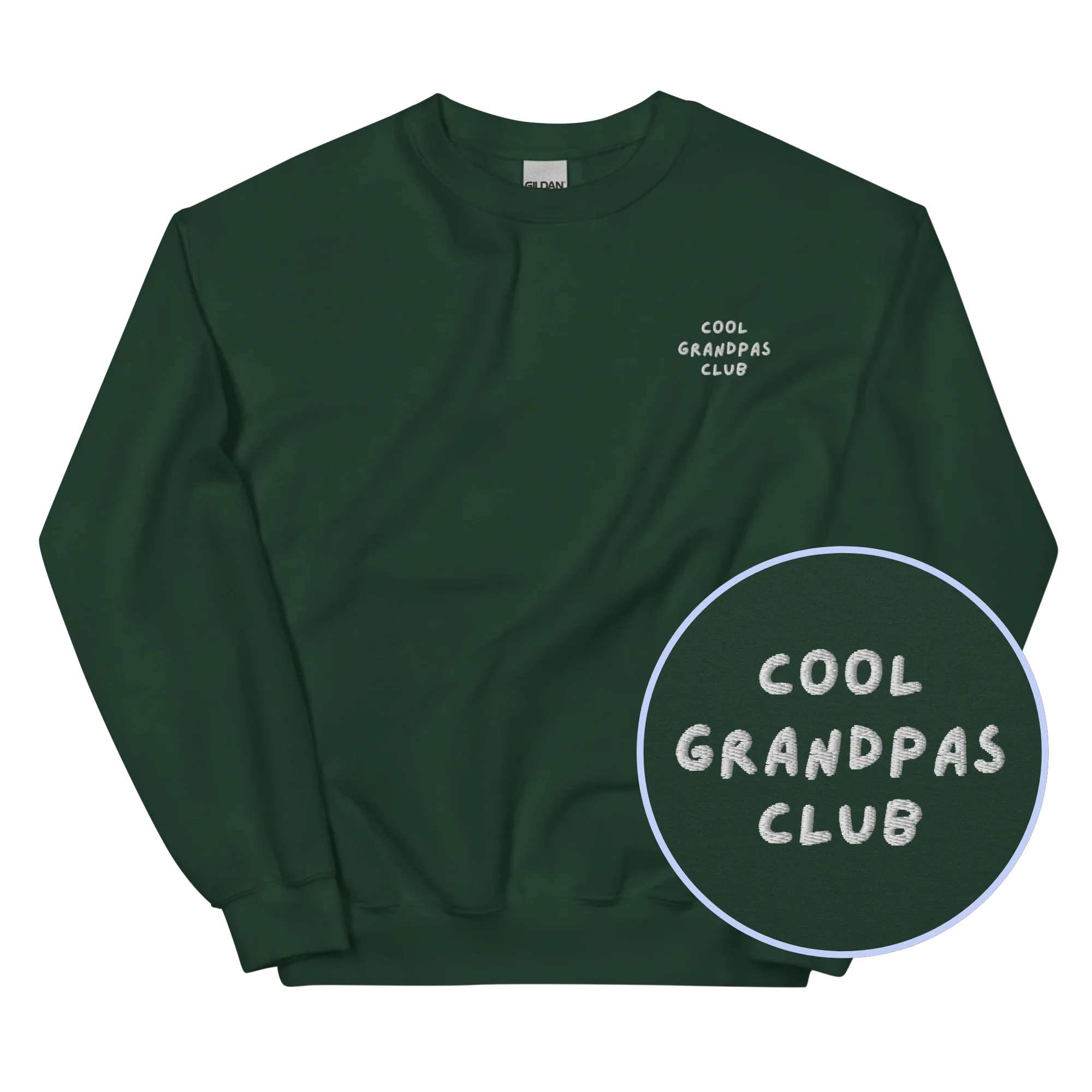 Cool Grandpas Club Embroidered Sweatshirt