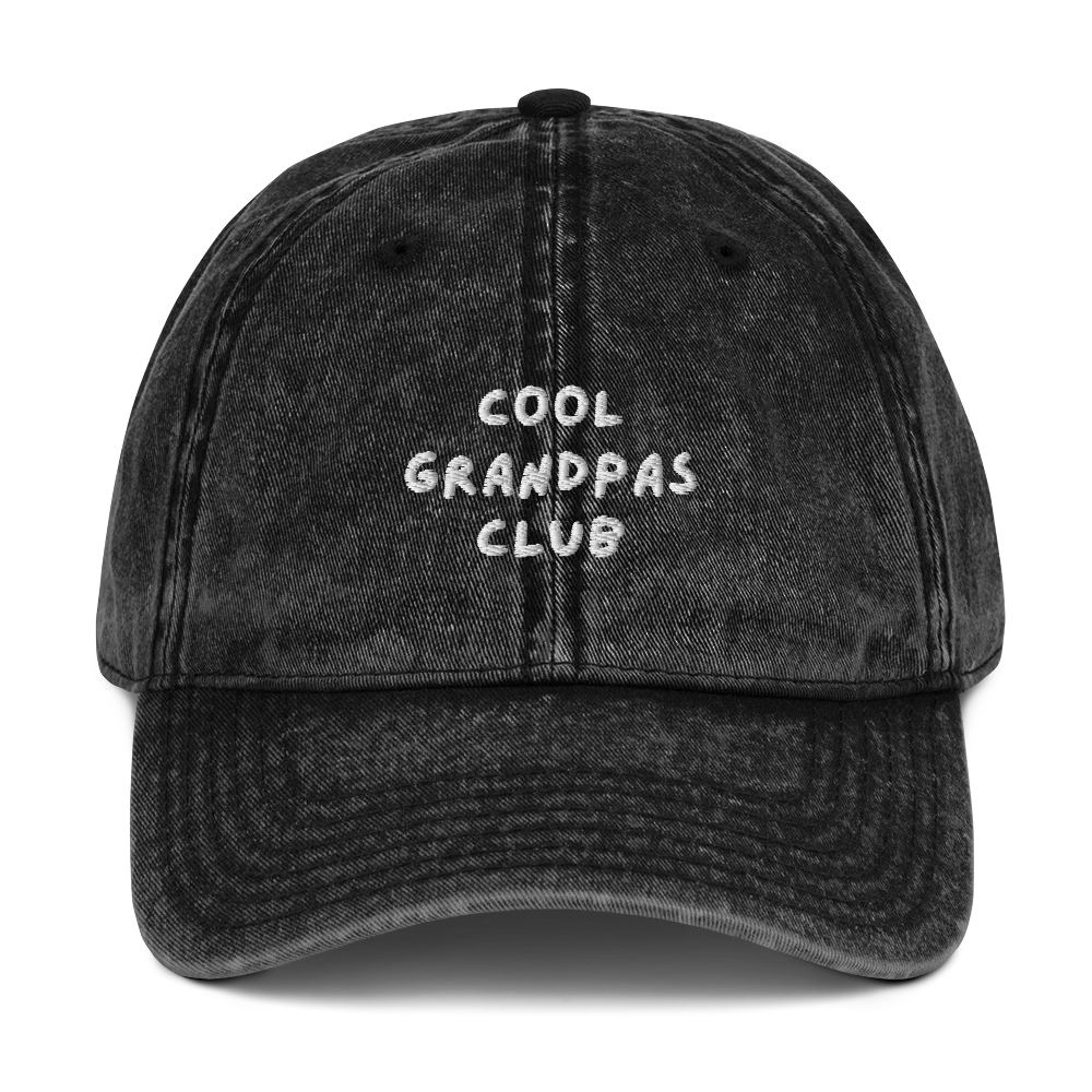 Cool Grandpas Club Embroidered Vintage Cap