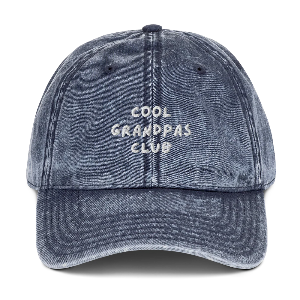Cool Grandpas Club Embroidered Vintage Cap - Image 3