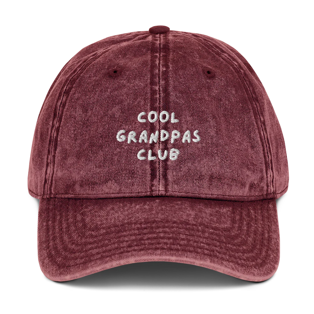 Cool Grandpas Club Embroidered Vintage Cap - Image 4
