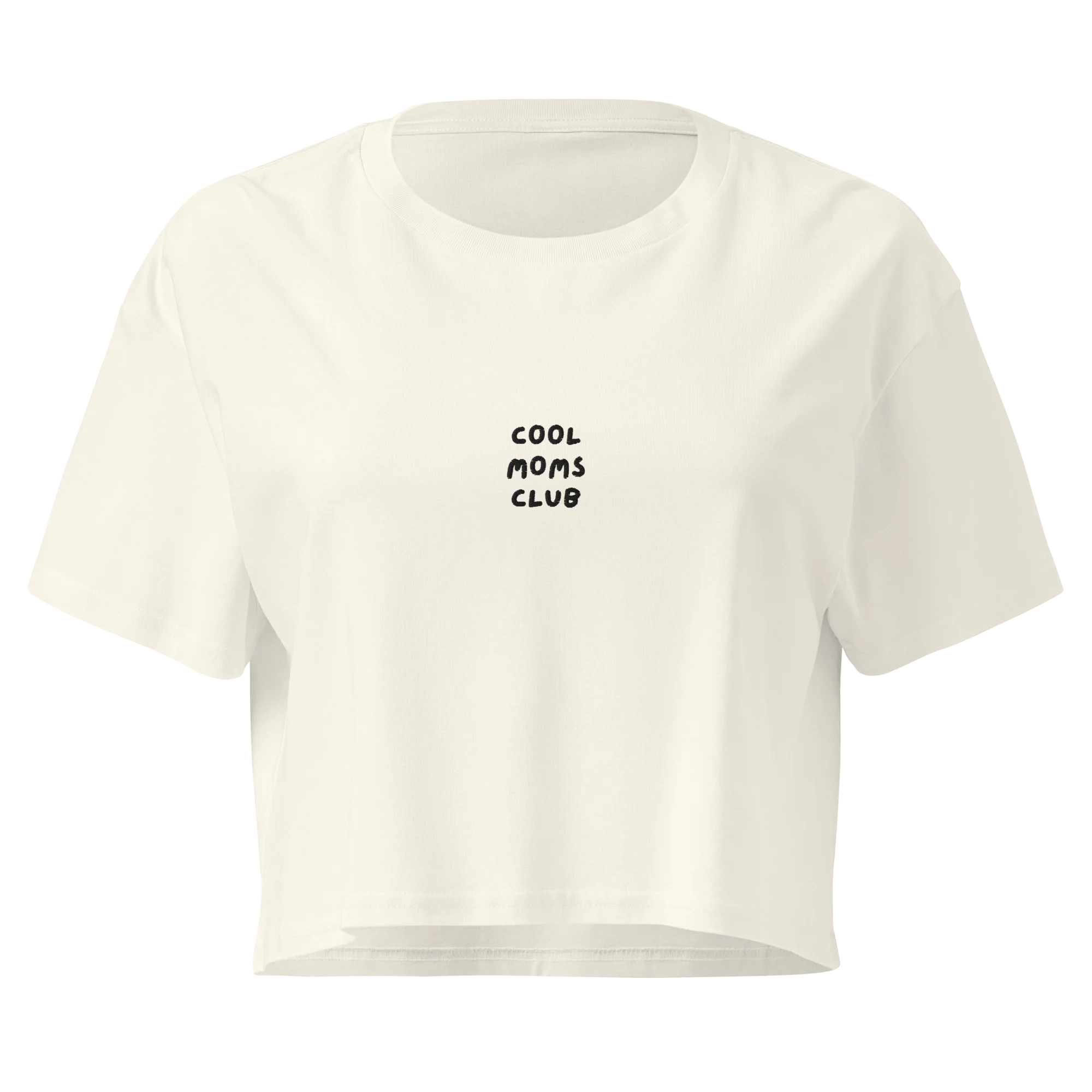 Cool Moms Club Mother Embroidered Crop Tee - Image 3