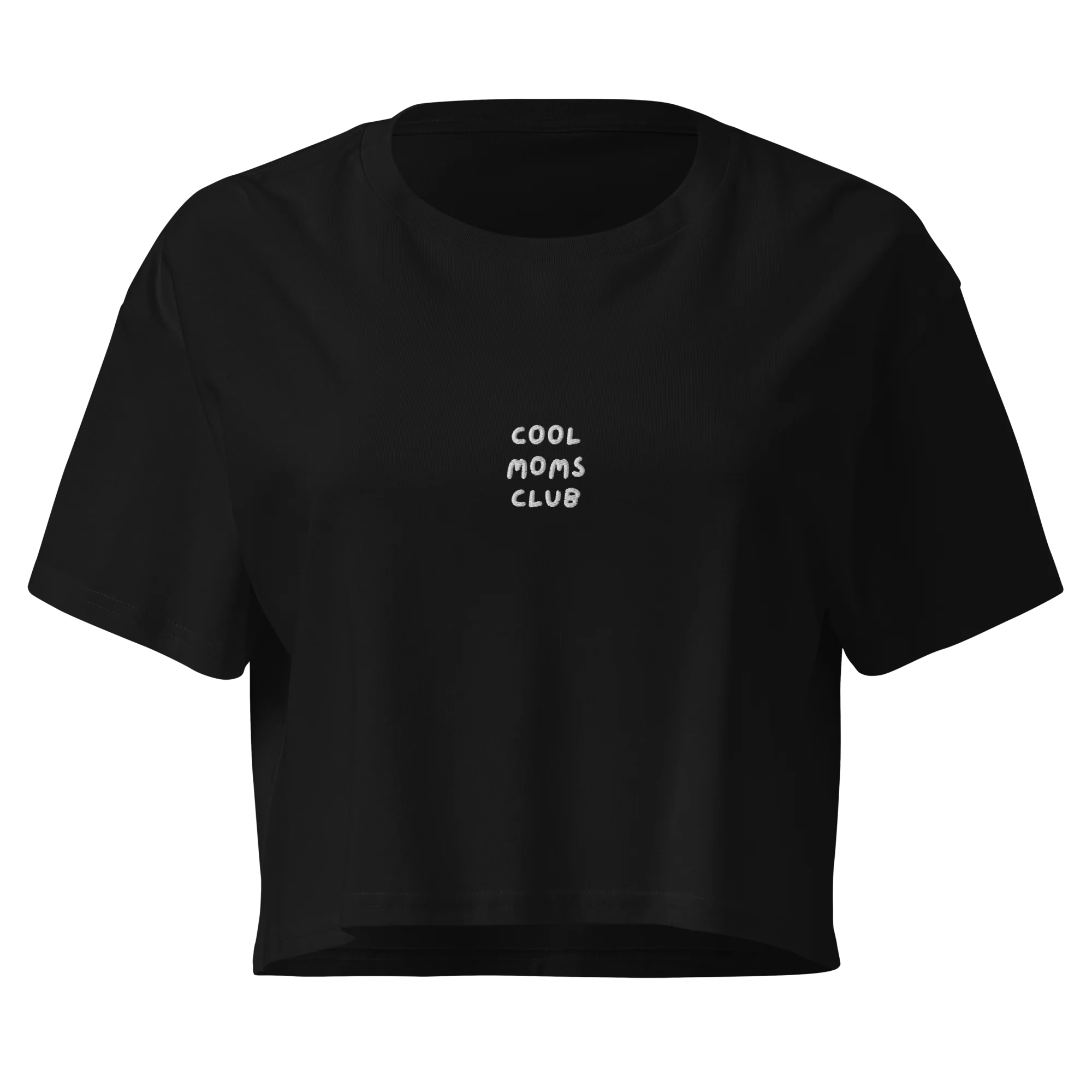 Cool Moms Club Mother Embroidered Crop Tee - Image 4