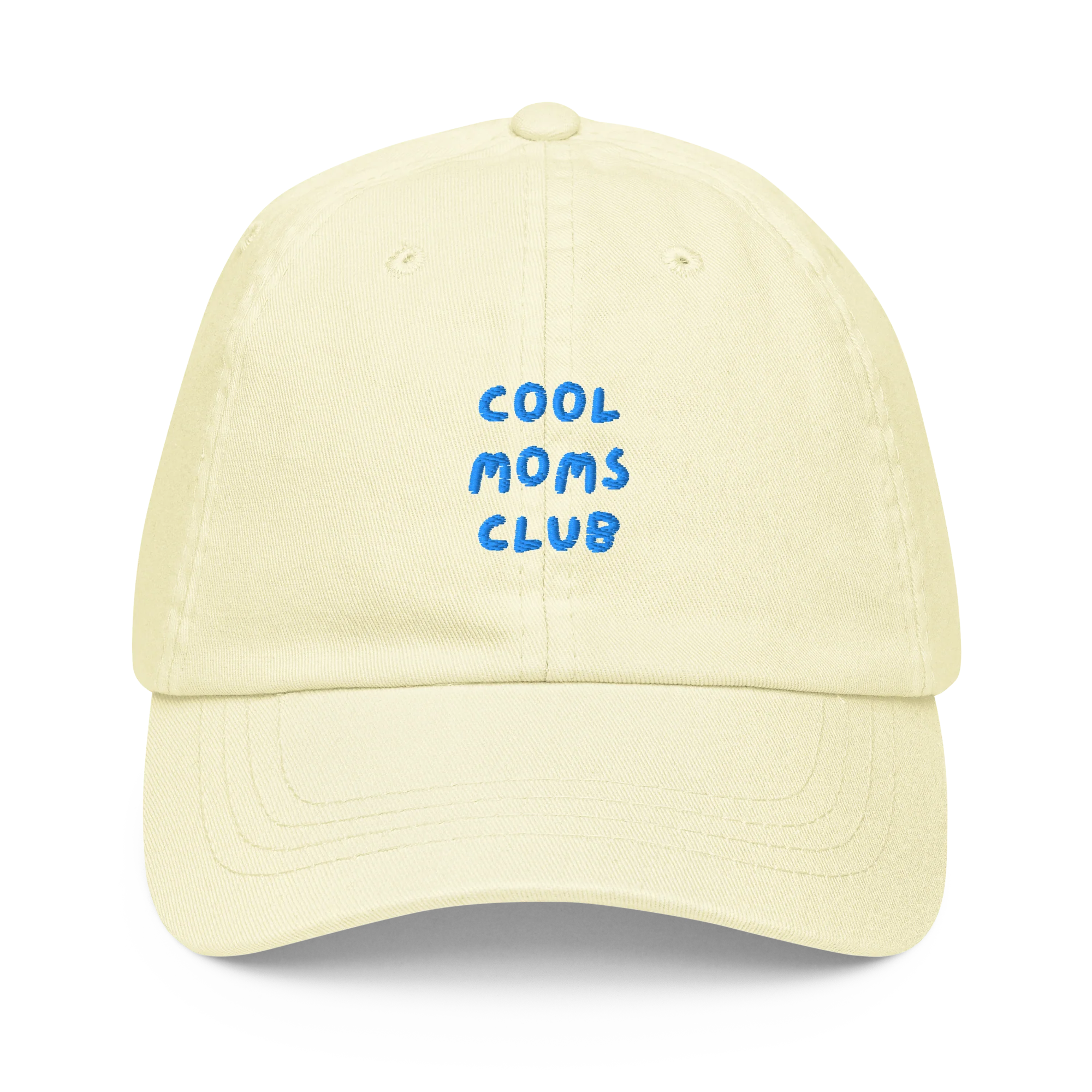 Cool Moms Club Mother Embroidered Pastel Baseball Cap