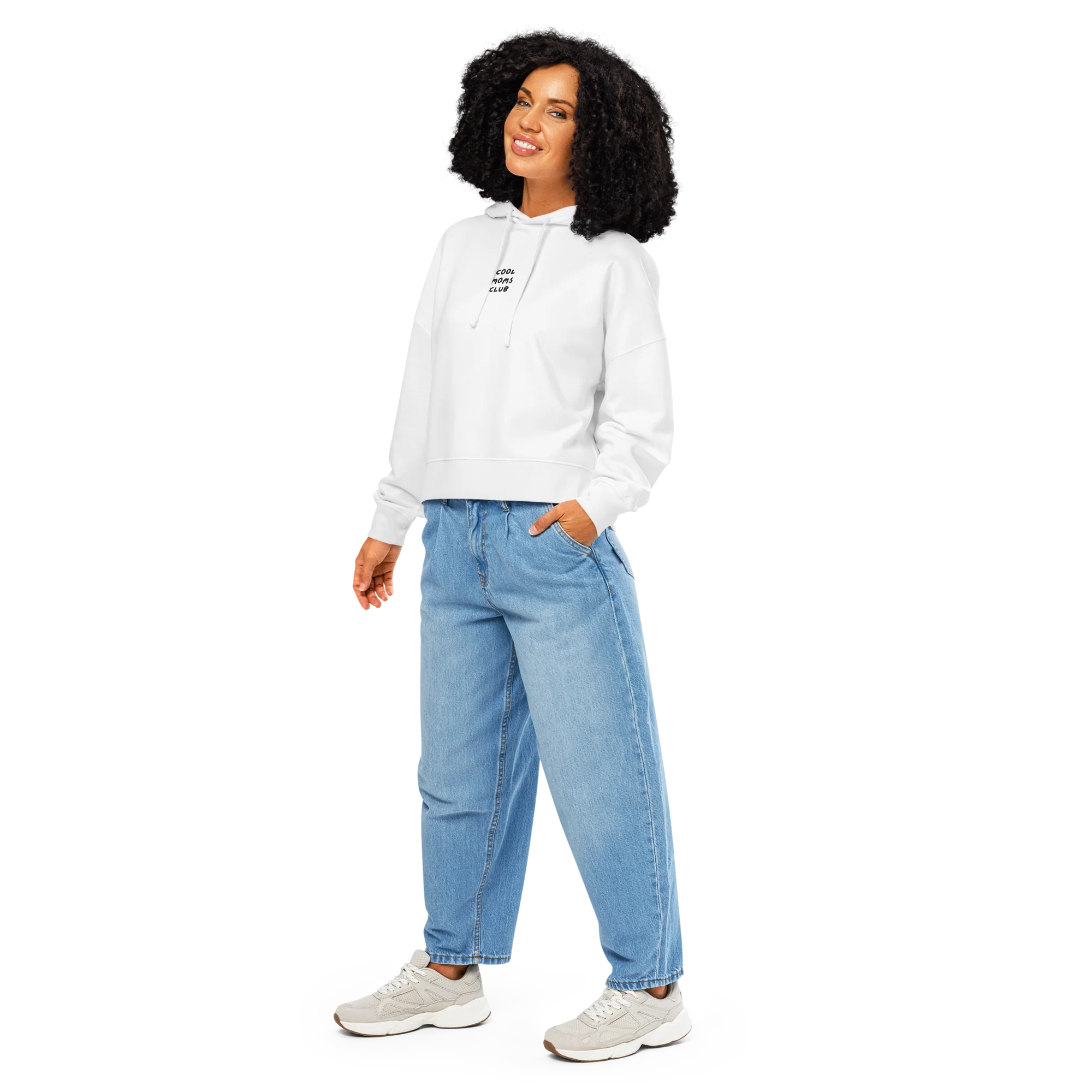 Cool Moms Club Mother Embroidered Women’s Organic Hoodie - Image 6