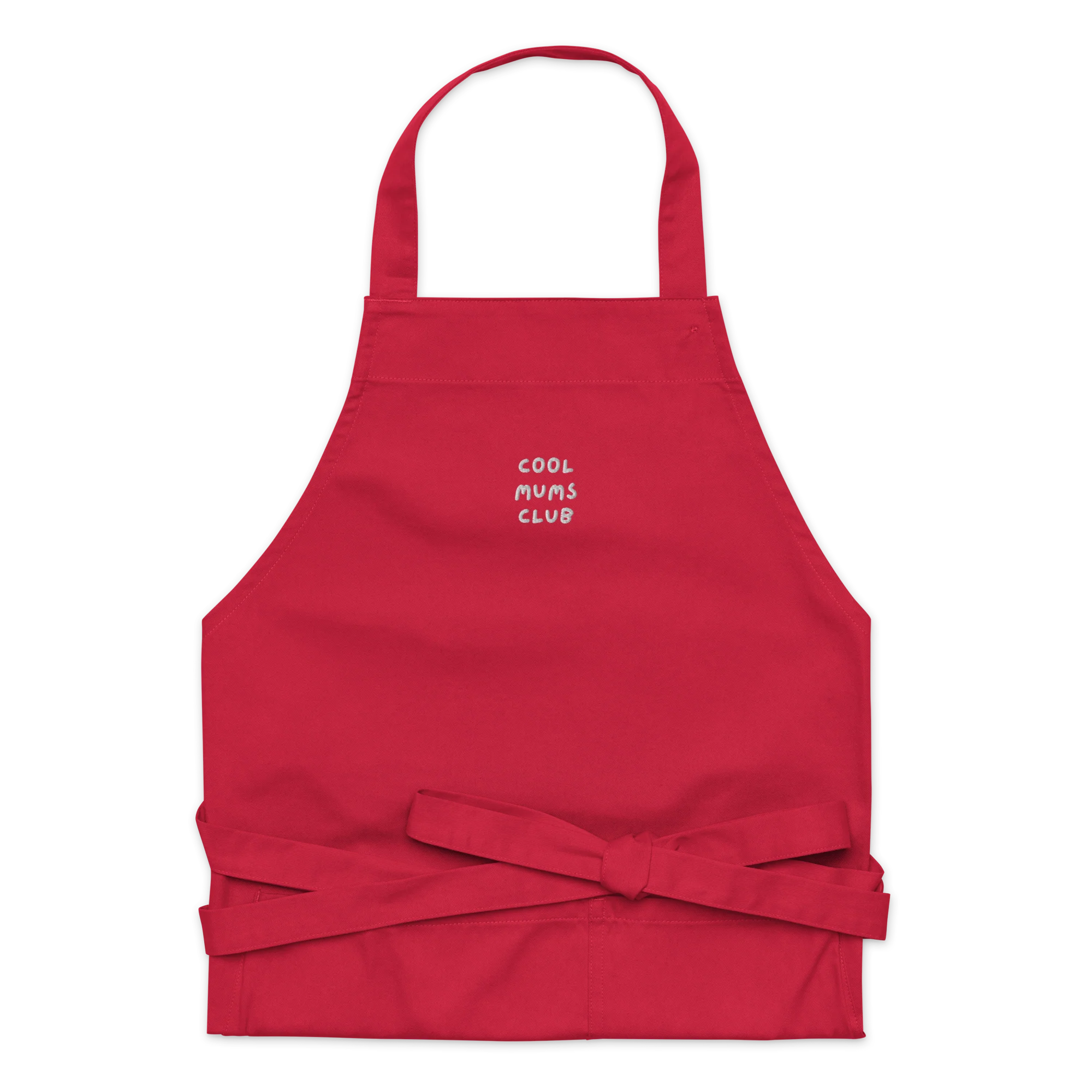 Cool Mums Club Embroidered Organic Cotton Apron - Image 4