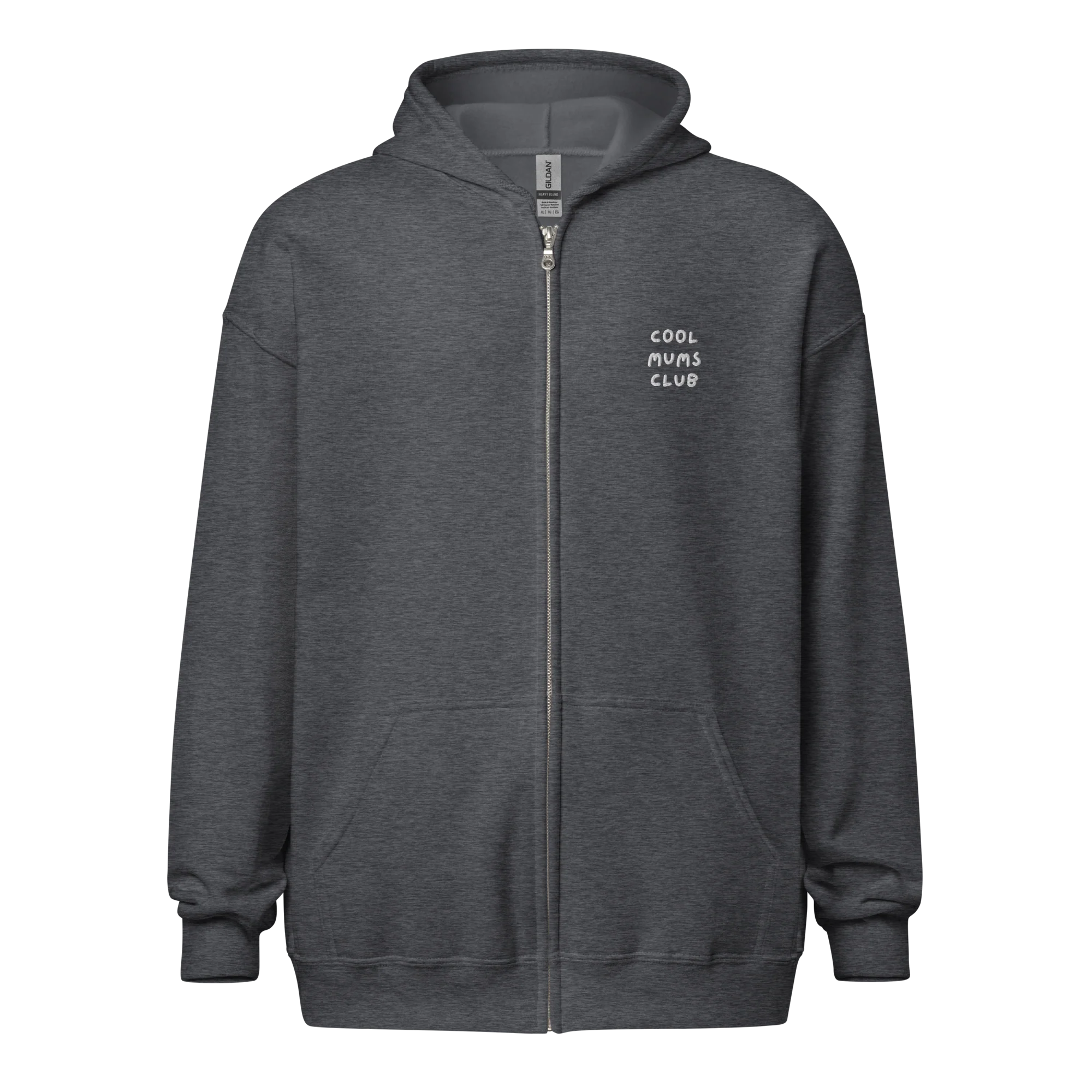 Cool Mums Club Mother Embroidered Zip-Up Hoodie - Image 10