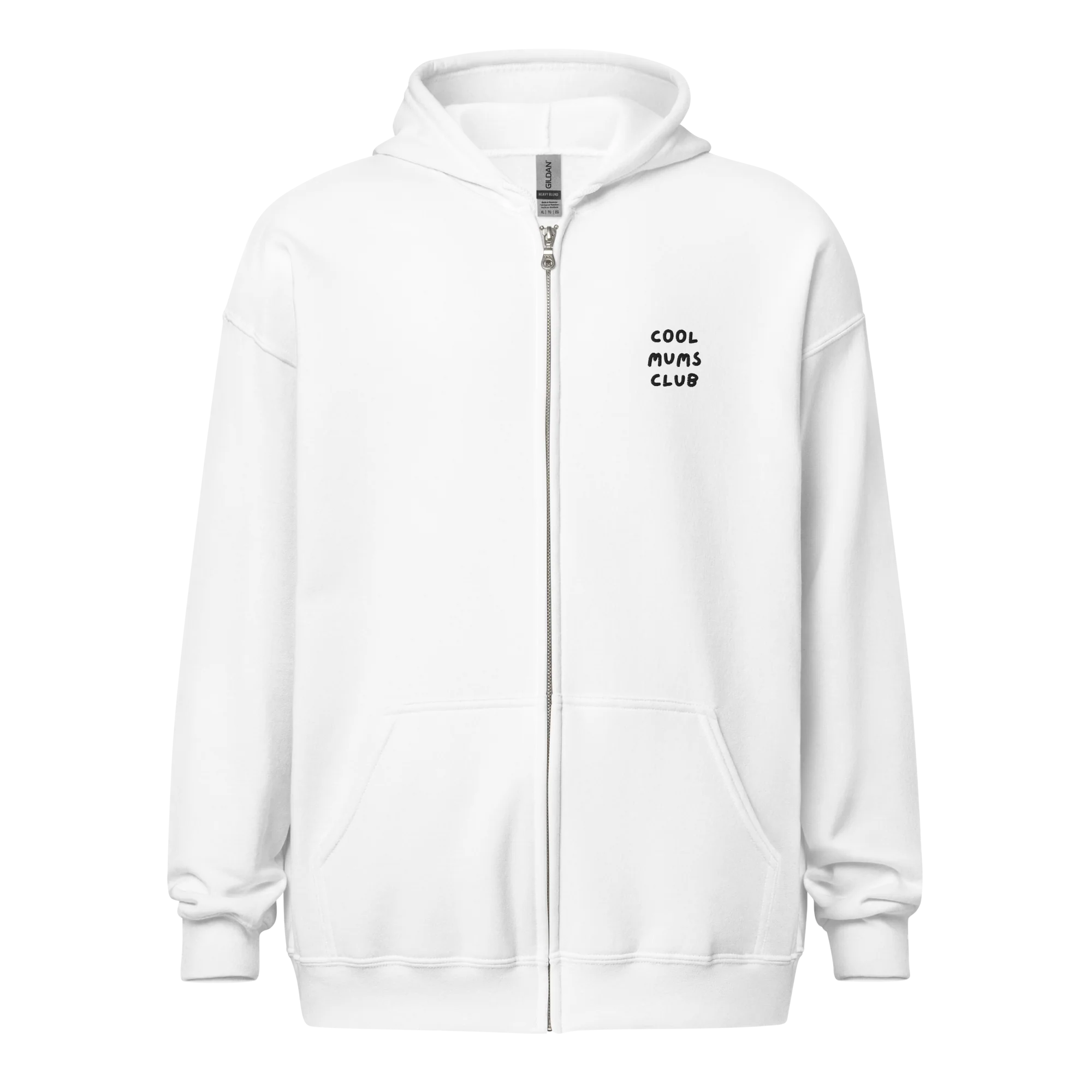 Cool Mums Club Mother Embroidered Zip-Up Hoodie - Image 3