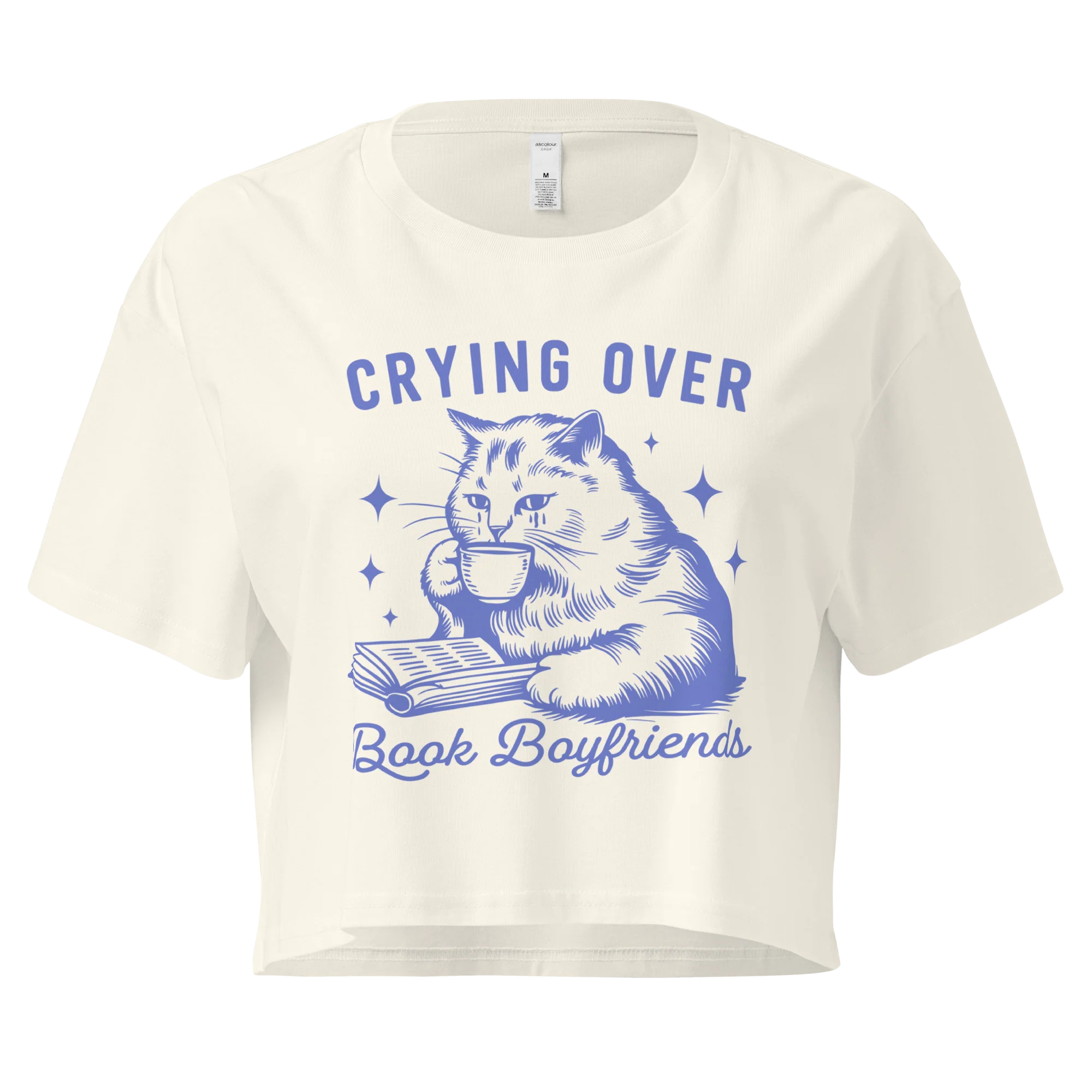 Crying Over Book Boyfriends Crop Tee
