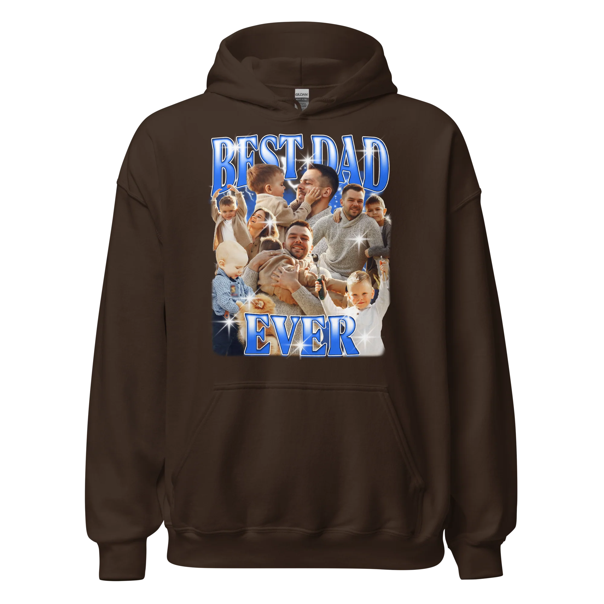 CUSTOM Best Dad Ever Photo Bootleg Hoodie - Image 10