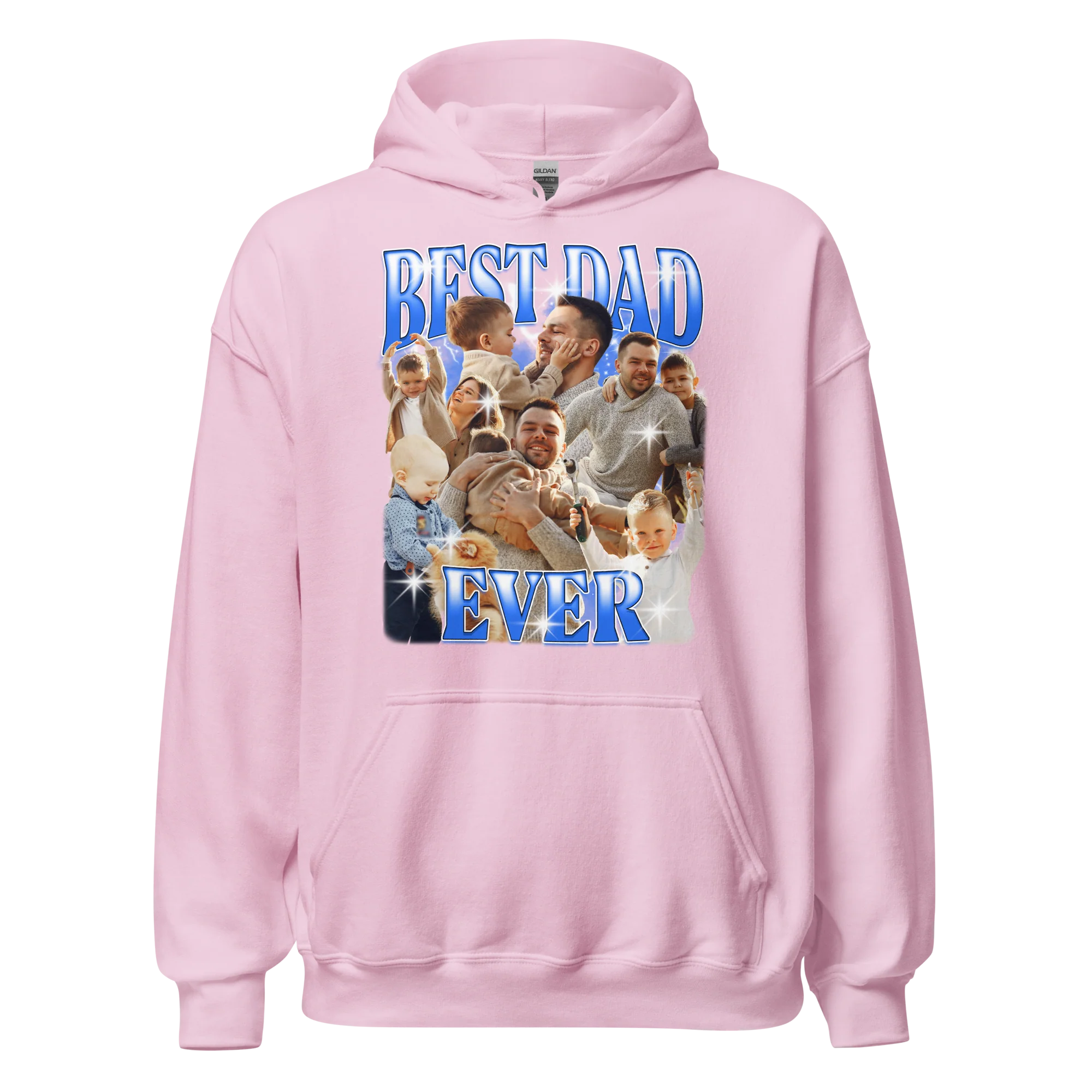 CUSTOM Best Dad Ever Photo Bootleg Hoodie - Image 11