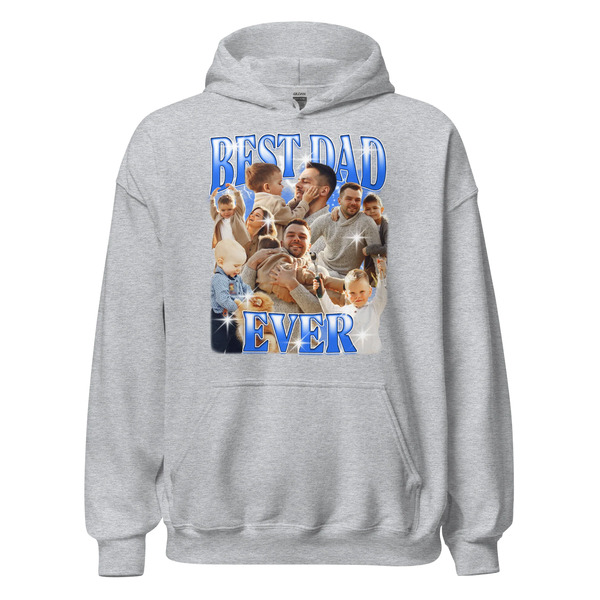 CUSTOM Best Dad Ever Photo Bootleg Hoodie - Image 6