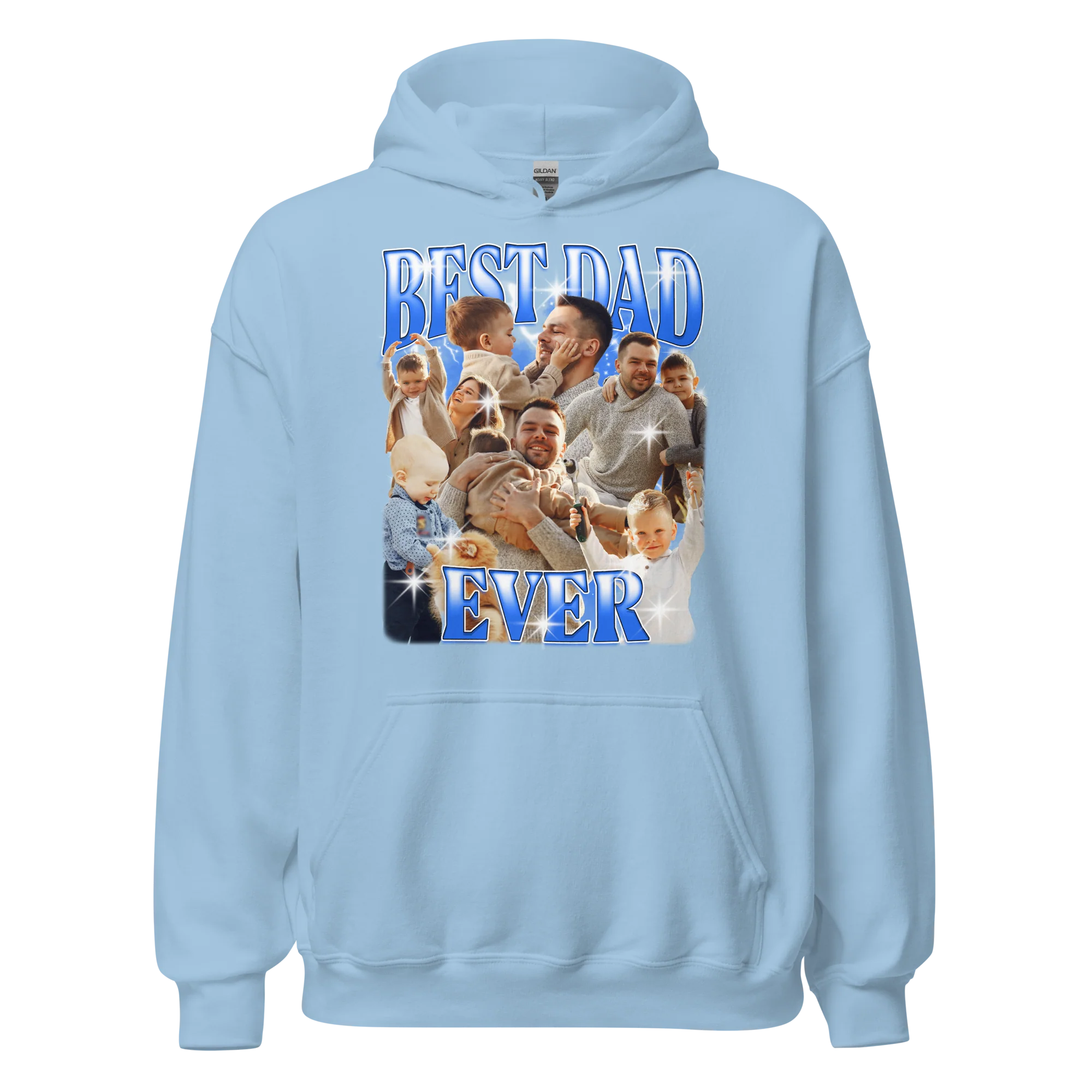 CUSTOM Best Dad Ever Photo Bootleg Hoodie - Image 7