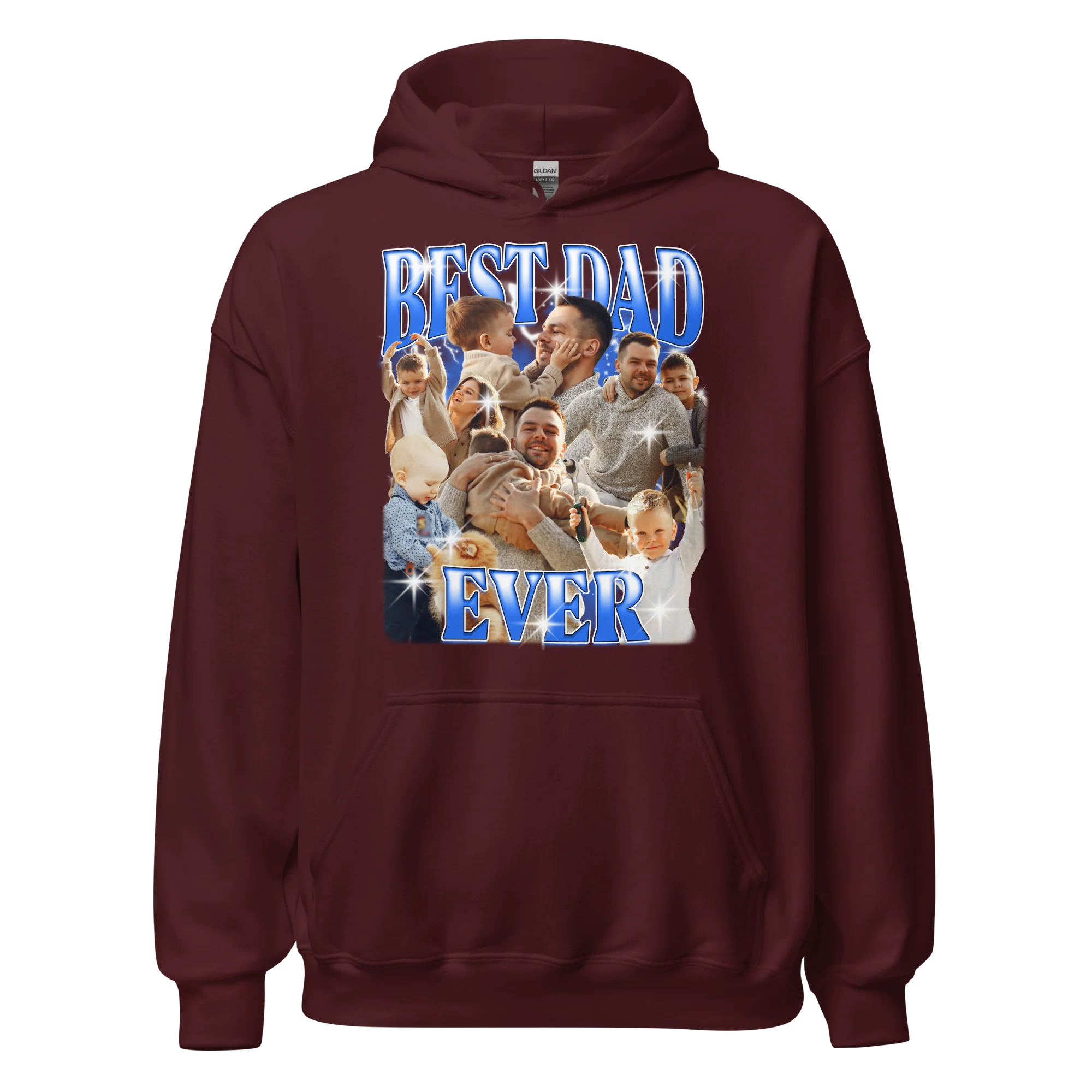 CUSTOM Best Dad Ever Photo Bootleg Hoodie - Image 9