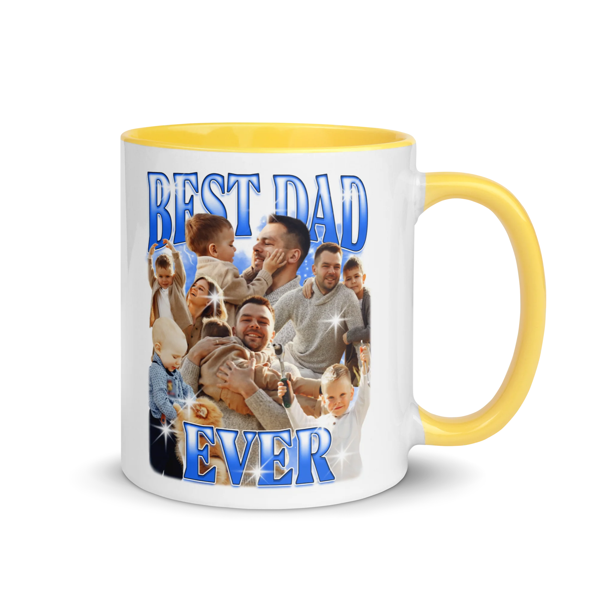 CUSTOM Best Dad Ever Photo Bootleg Mug - Image 5