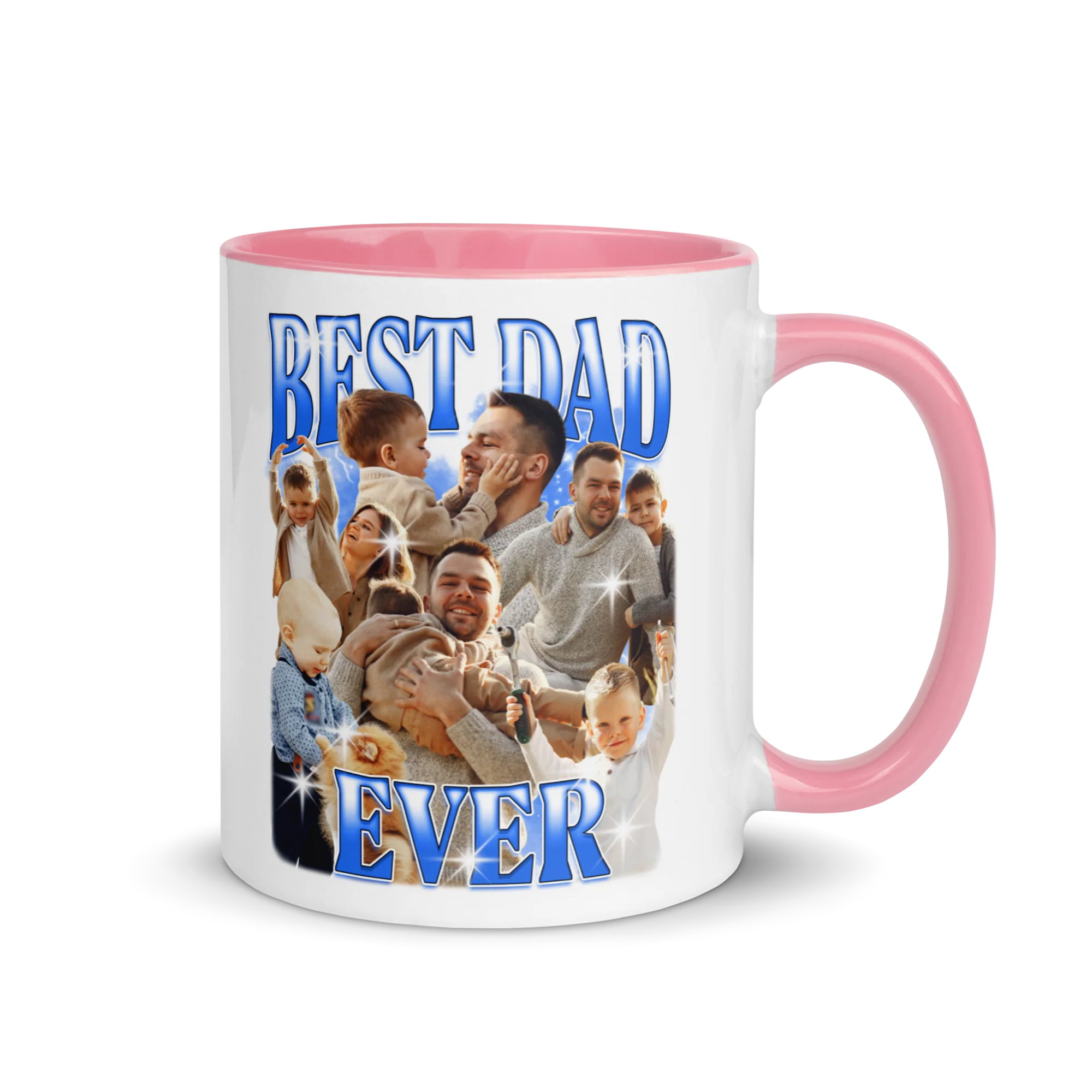 CUSTOM Best Dad Ever Photo Bootleg Mug - Image 7
