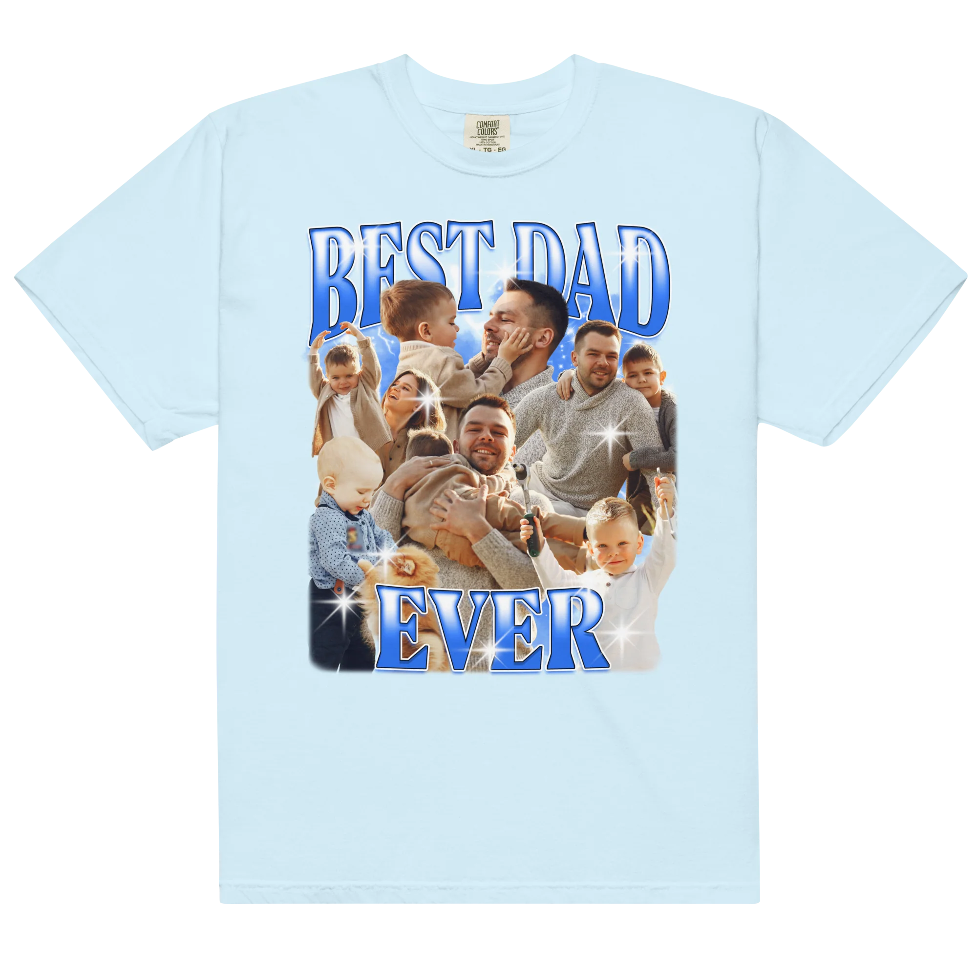 CUSTOM Best Dad Ever Photo Bootleg T-Shirt - Image 5