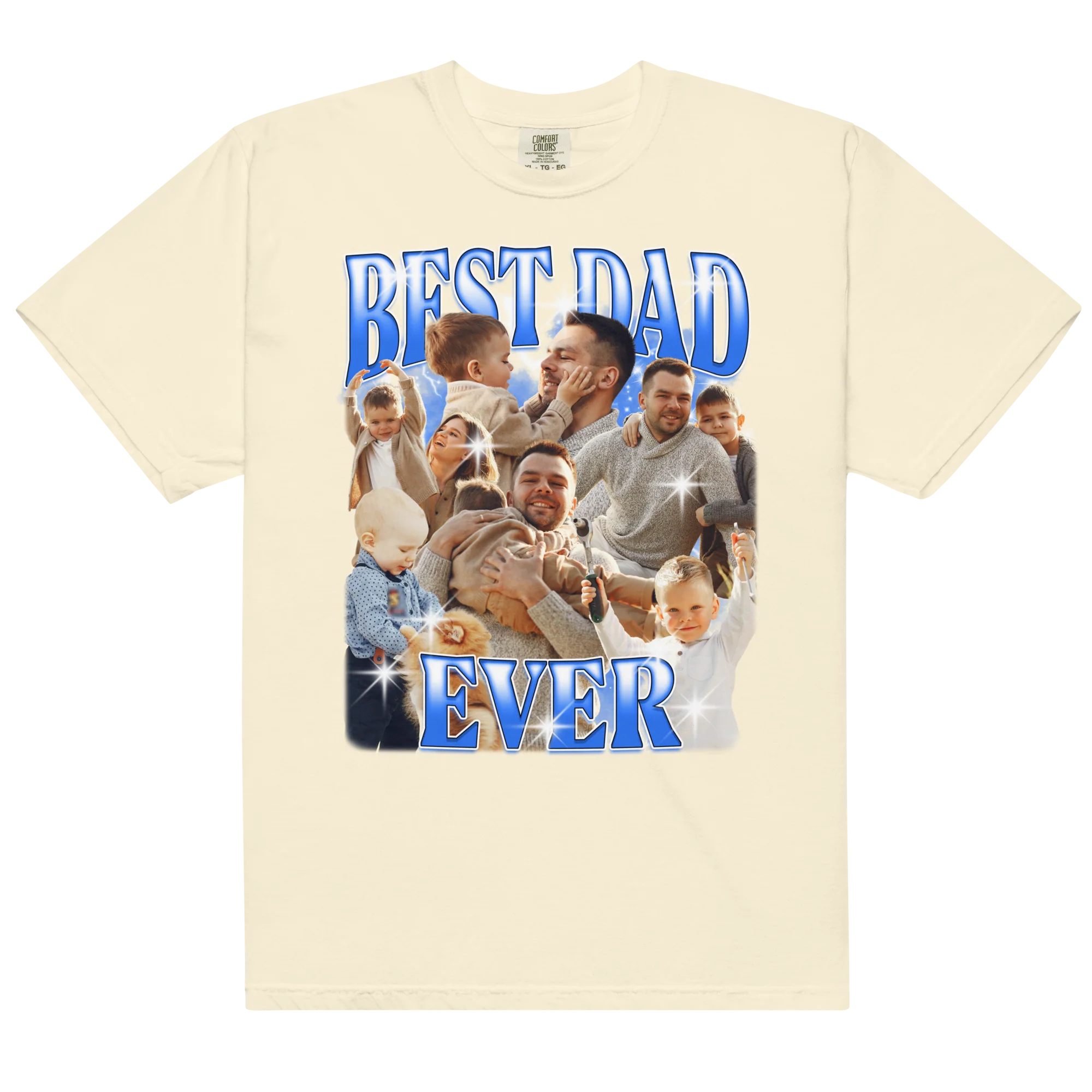 CUSTOM Best Dad Ever Photo Bootleg T-Shirt - Image 6