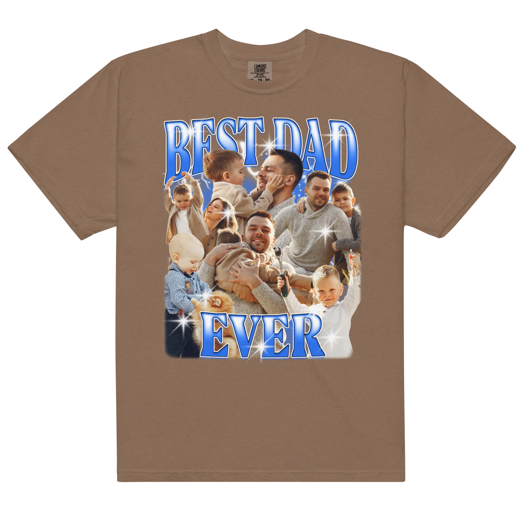CUSTOM Best Dad Ever Photo Bootleg T-Shirt - Image 7