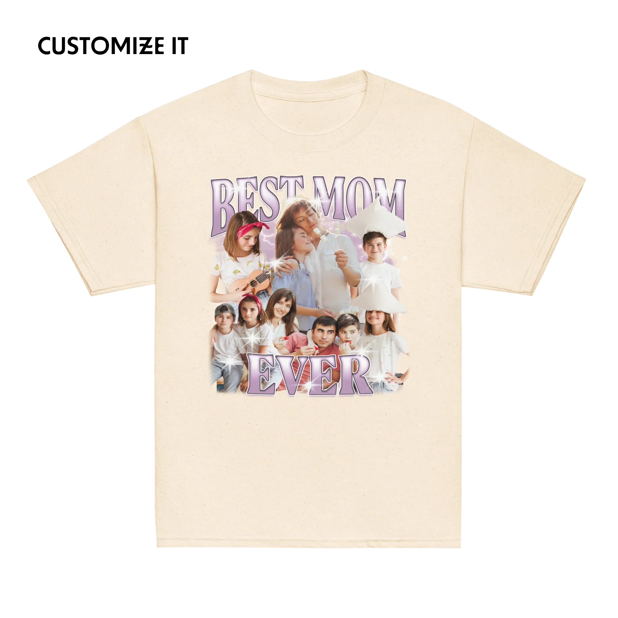 CUSTOM Best Mom Ever Photo Bootleg Baby Tee