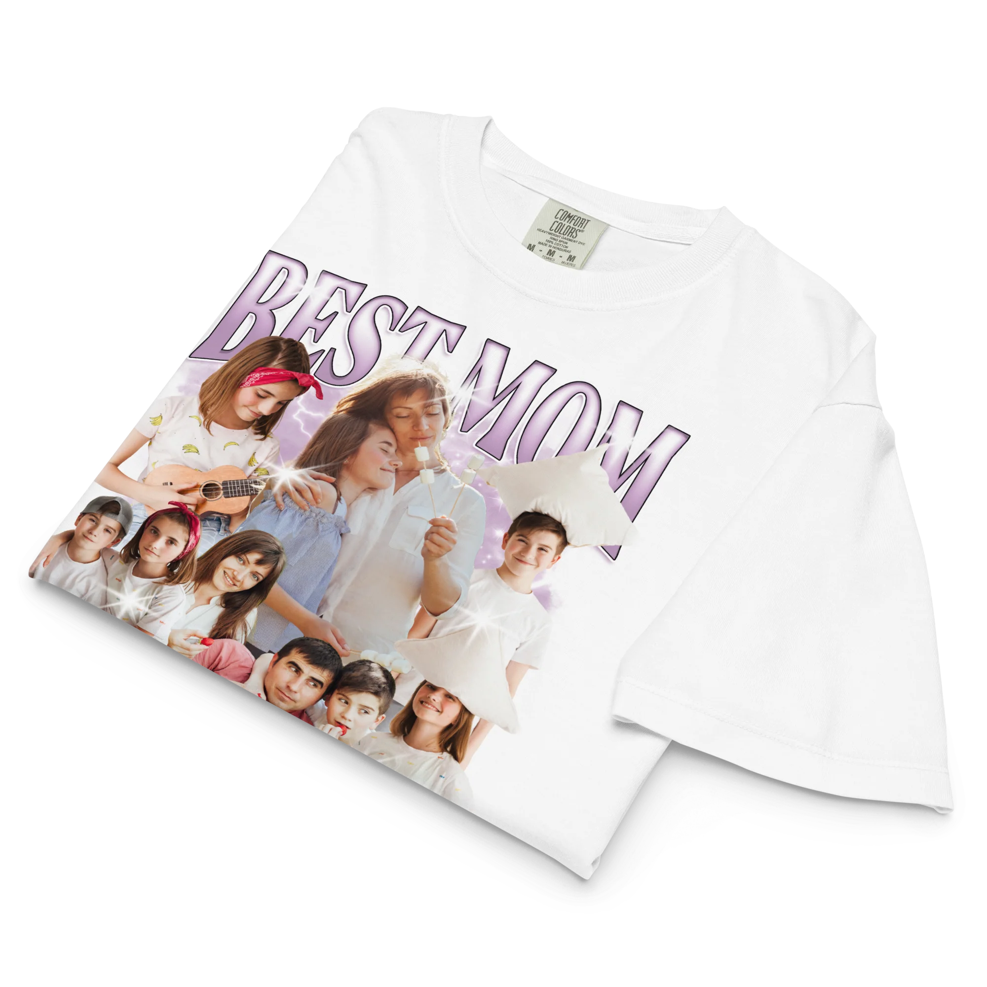 CUSTOM Best Mom Ever Photo Bootleg Boxy Tee - Image 3