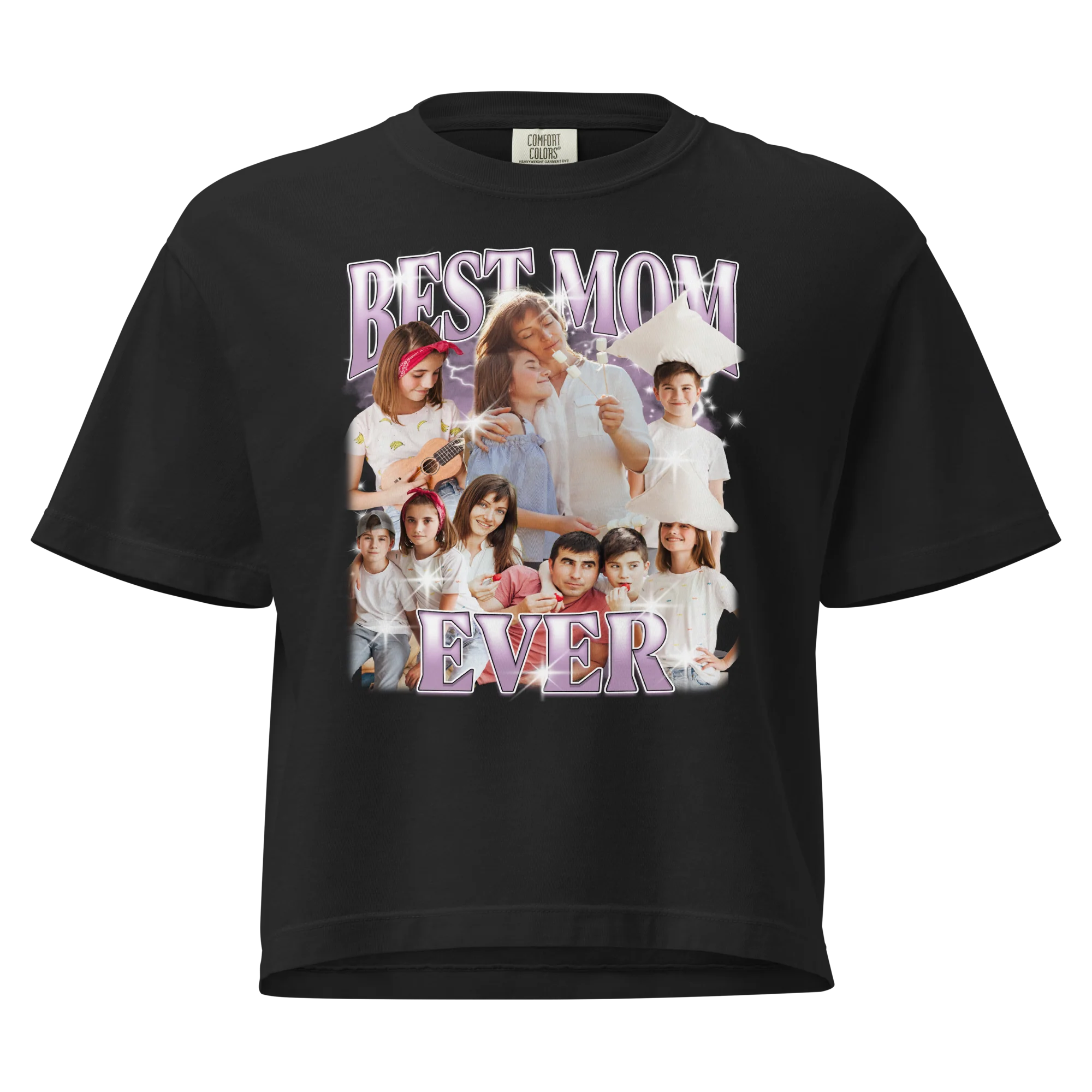 CUSTOM Best Mom Ever Photo Bootleg Boxy Tee - Image 4