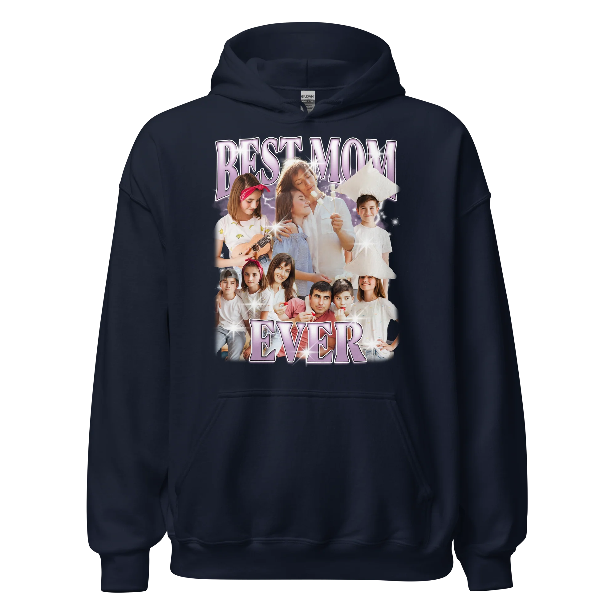 CUSTOM Best Mom Ever Photo Bootleg Hoodie - Image 10
