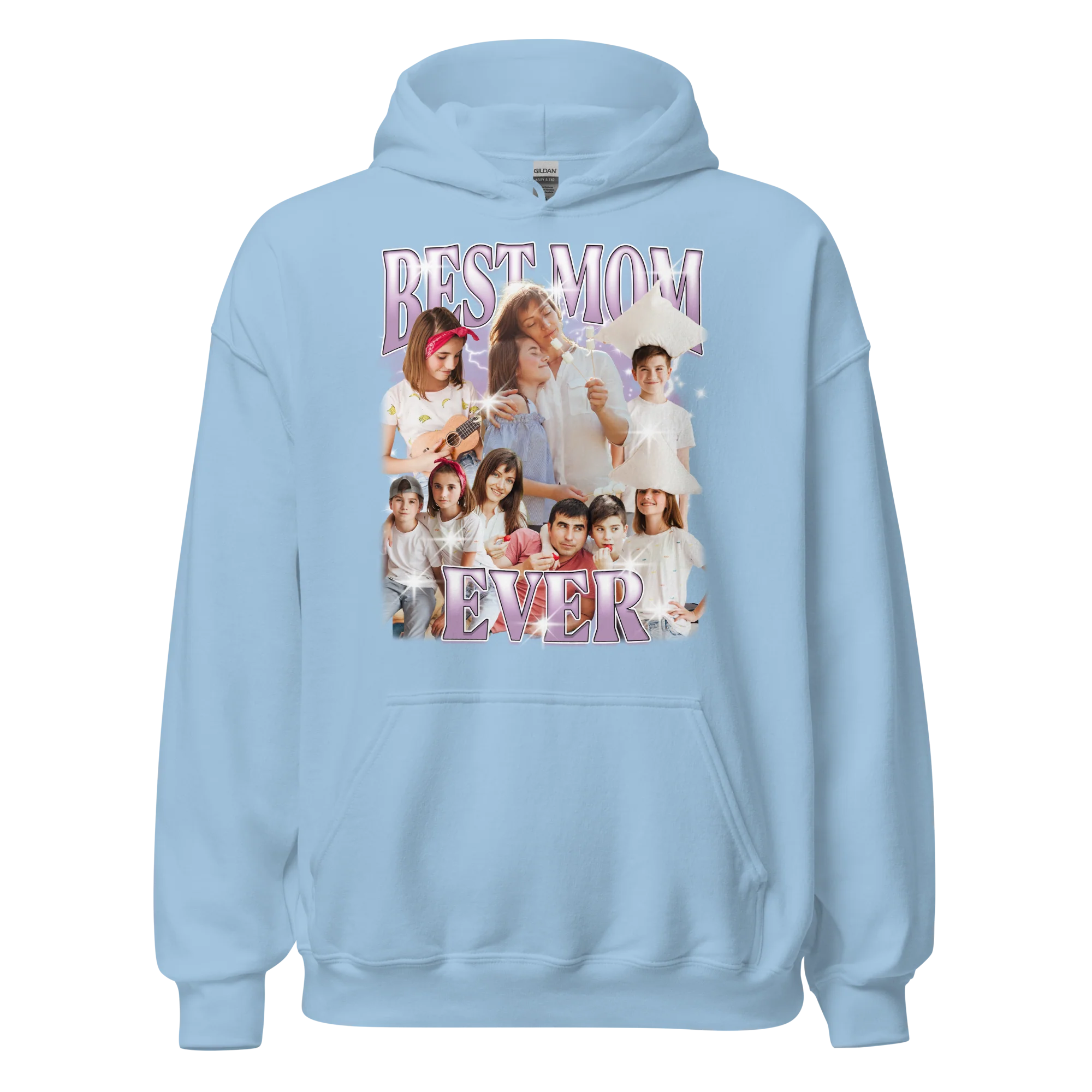 CUSTOM Best Mom Ever Photo Bootleg Hoodie - Image 11