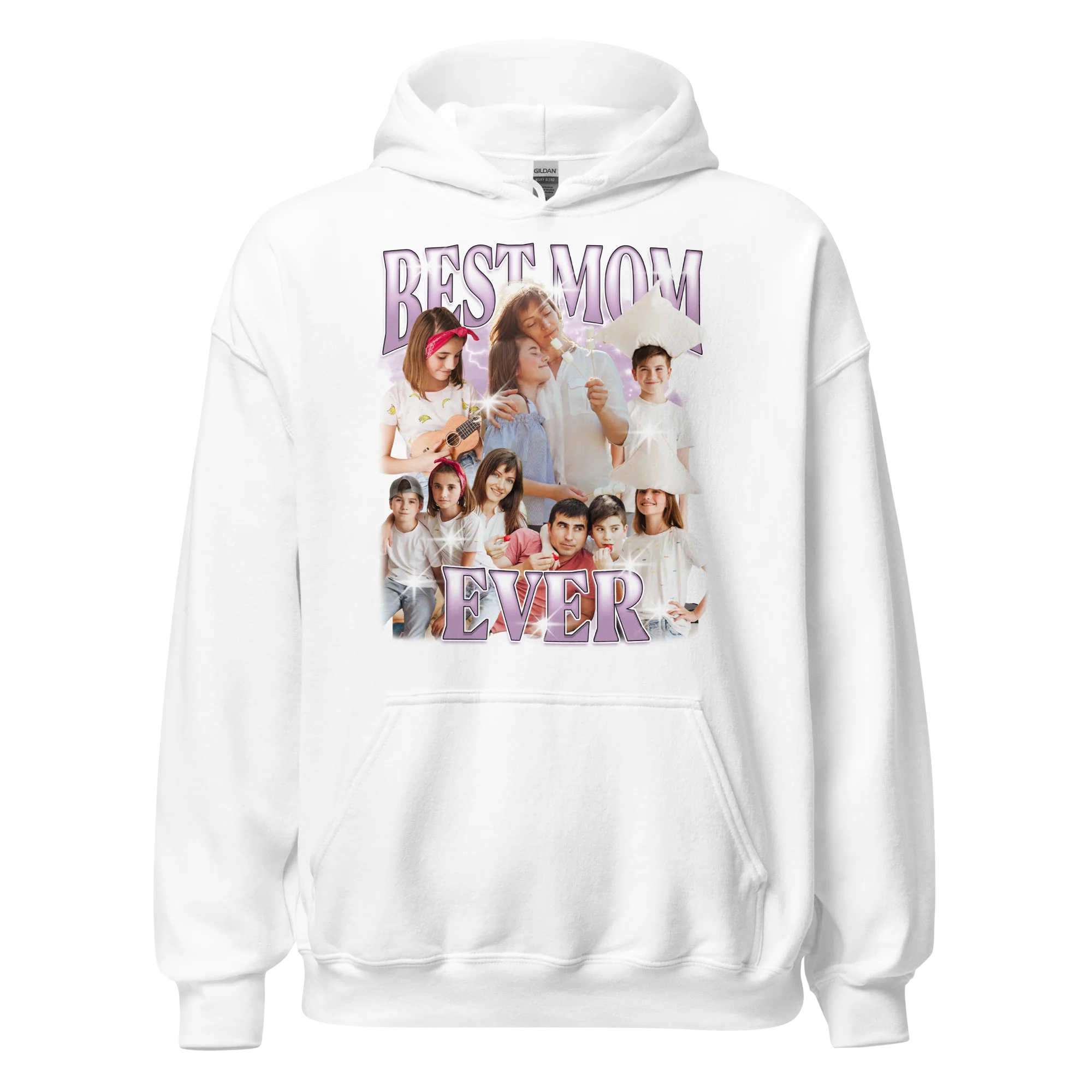 CUSTOM Best Mom Ever Photo Bootleg Hoodie - Image 3