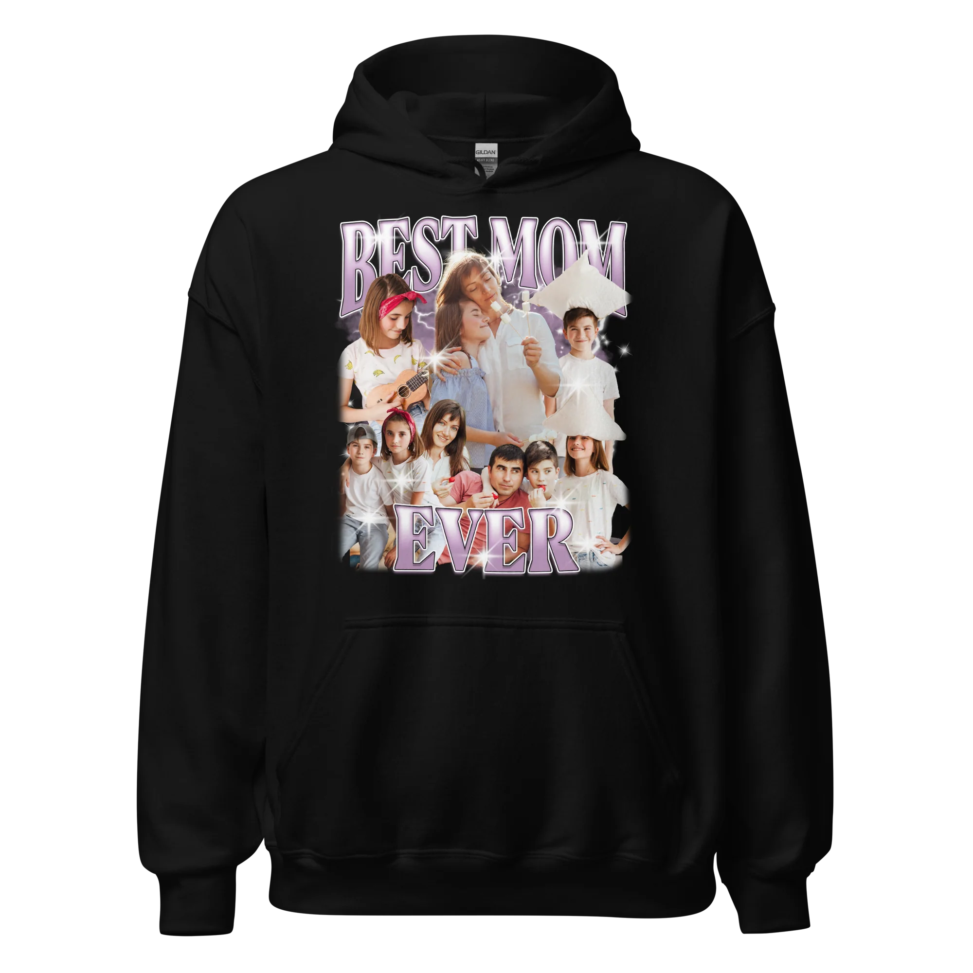 CUSTOM Best Mom Ever Photo Bootleg Hoodie - Image 4