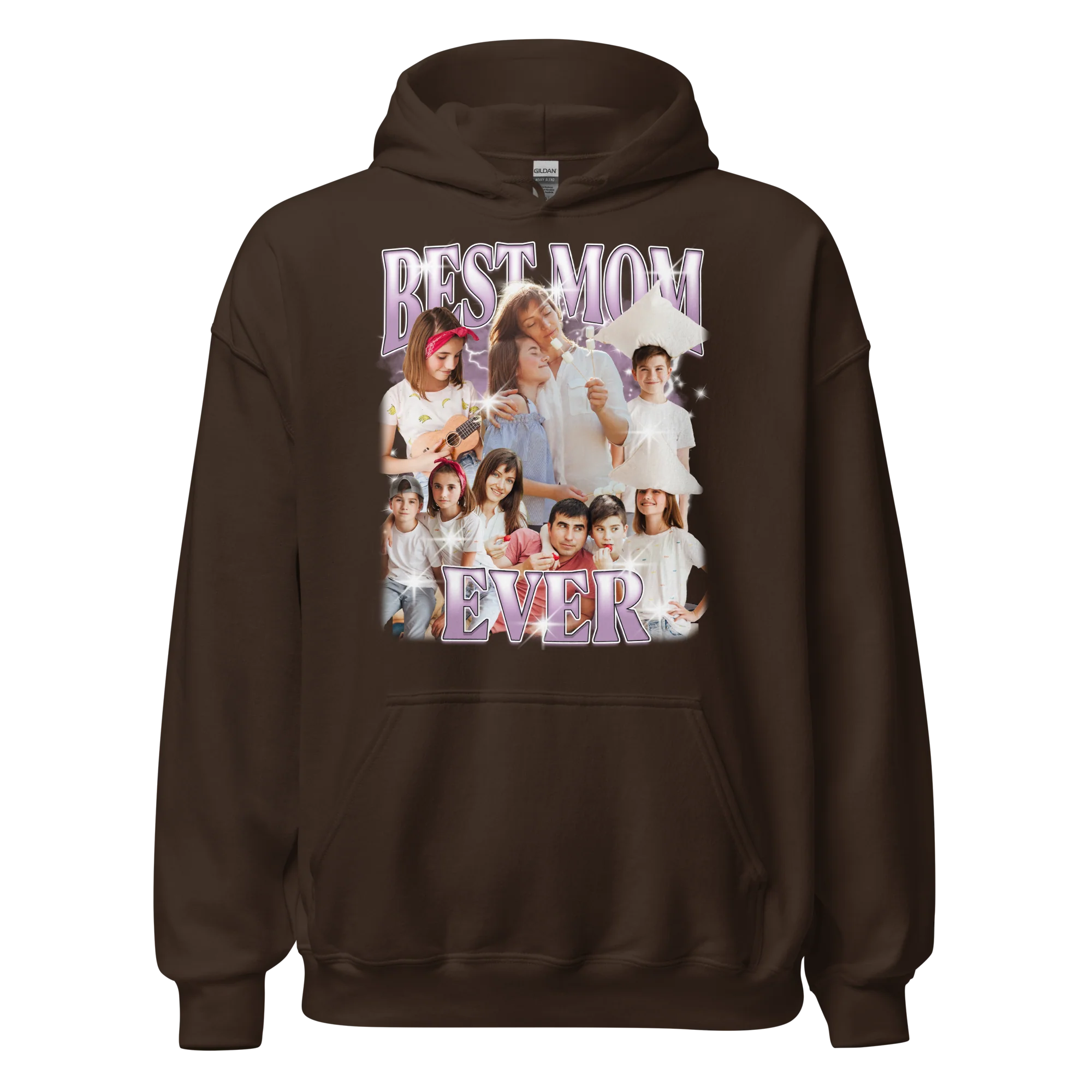 CUSTOM Best Mom Ever Photo Bootleg Hoodie - Image 9