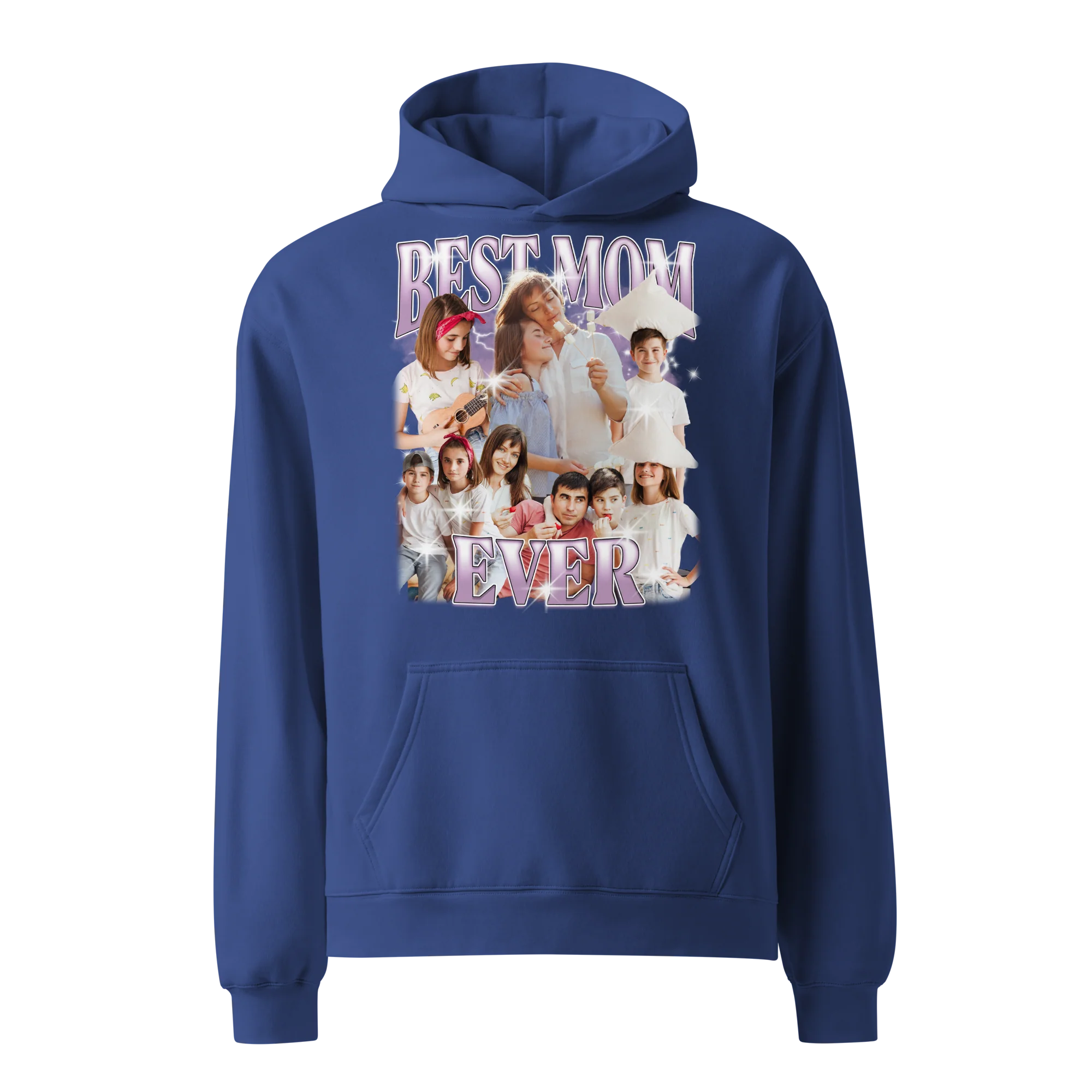 CUSTOM Best Mom Ever Photo Bootleg Premium Oversized Hoodie - Image 4