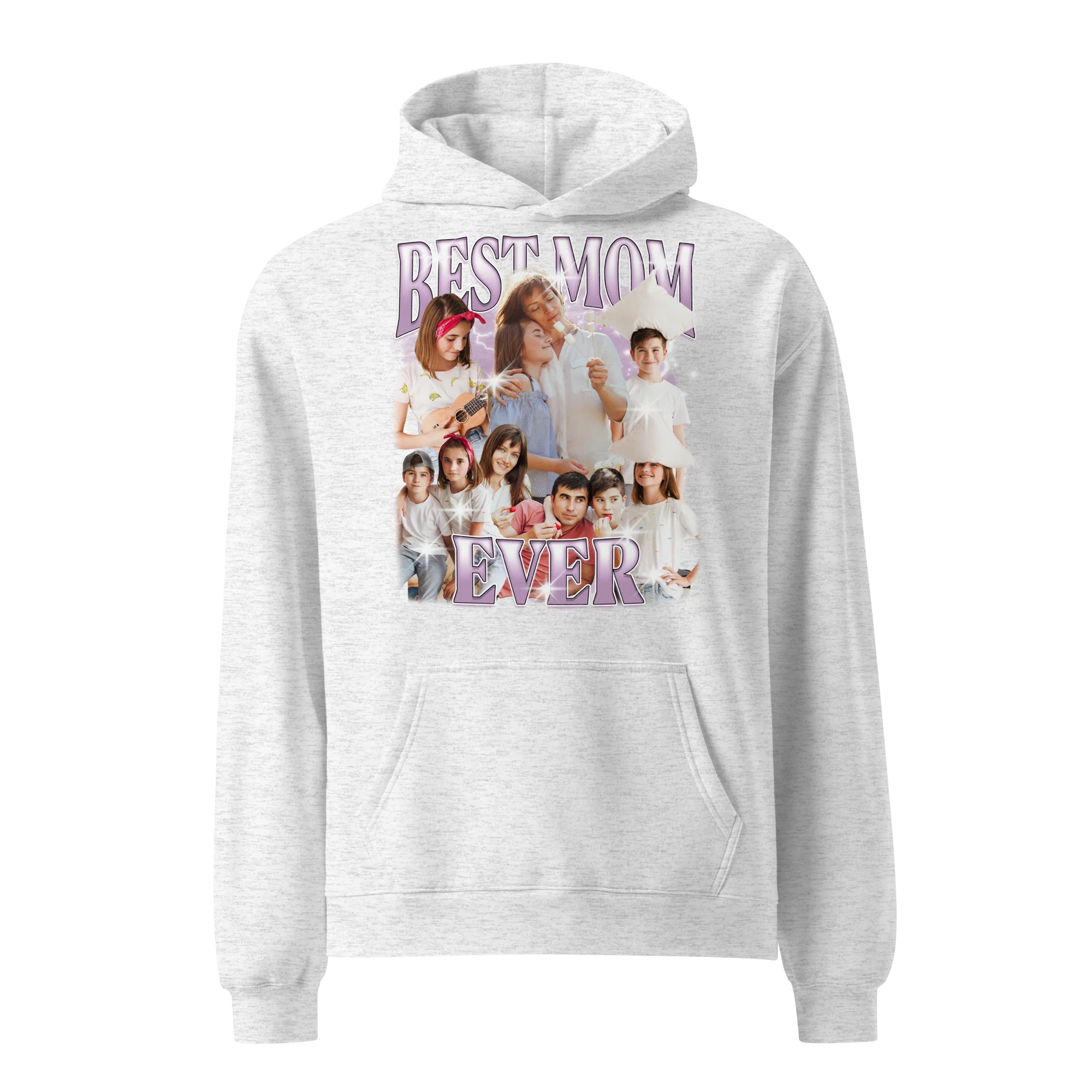 CUSTOM Best Mom Ever Photo Bootleg Premium Oversized Hoodie - Image 6