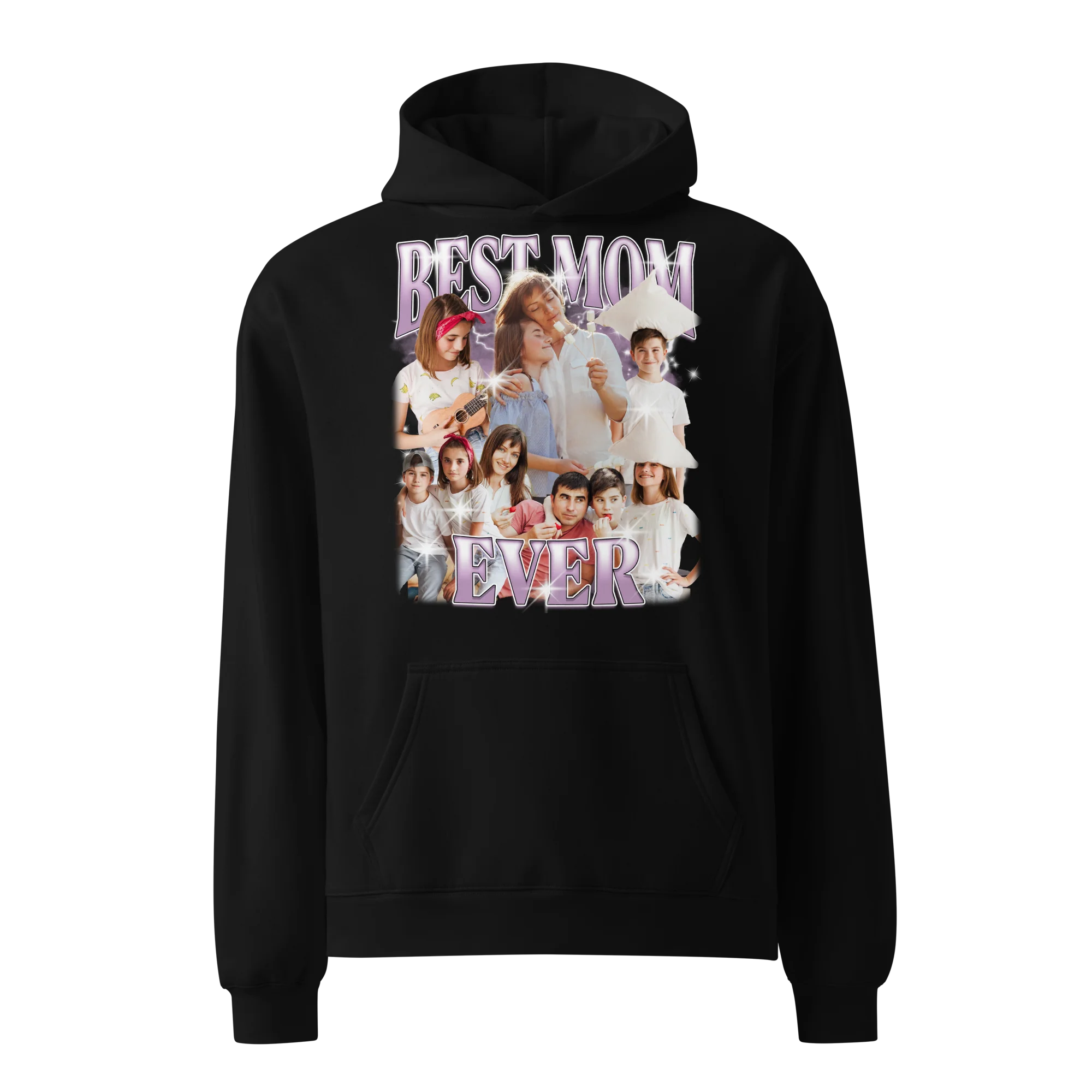 CUSTOM Best Mom Ever Photo Bootleg Premium Oversized Hoodie - Image 8