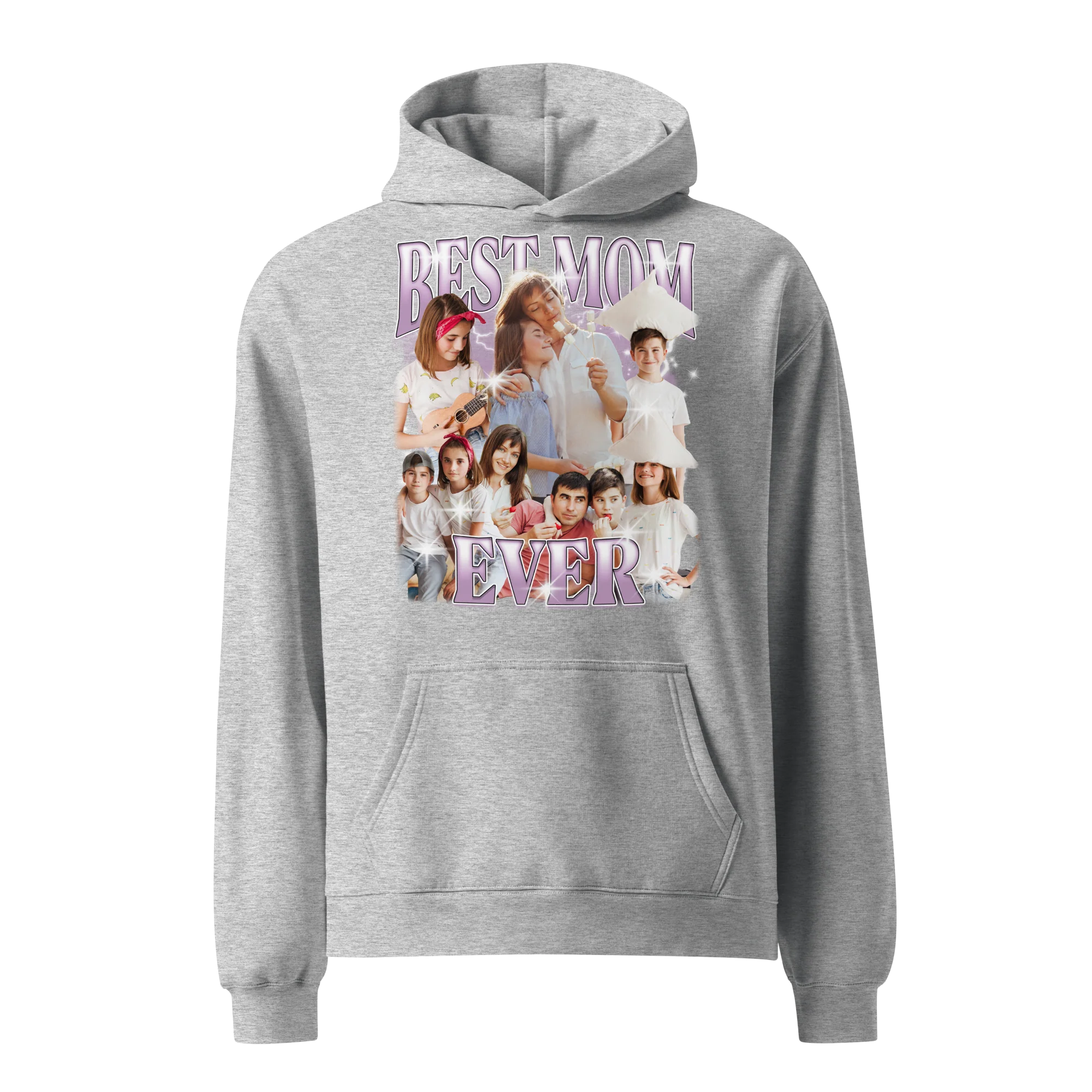CUSTOM Best Mom Ever Photo Bootleg Premium Oversized Hoodie - Image 9