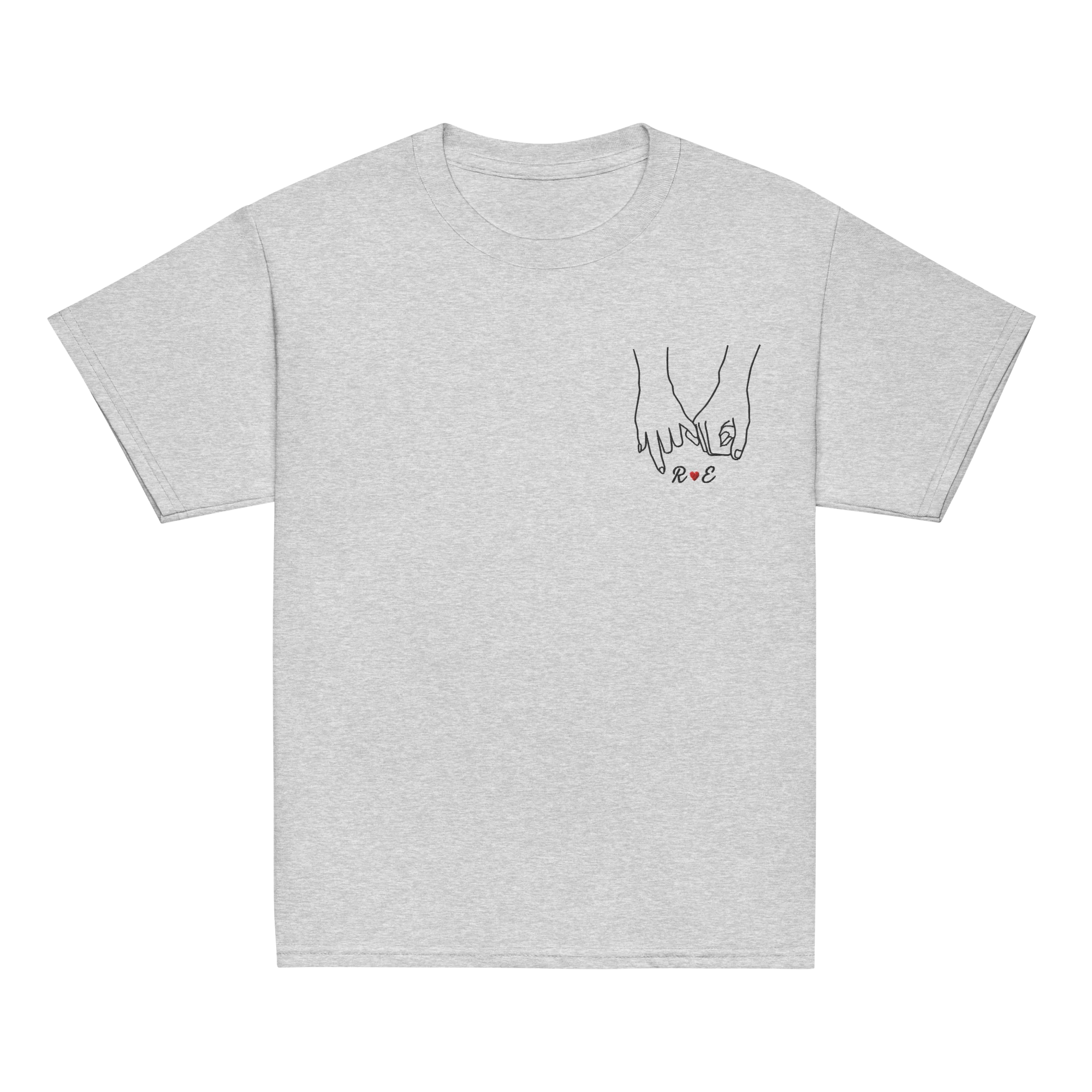 CUSTOM Couple Initials Embroidered Baby Tee - Forever Linked - Image 5